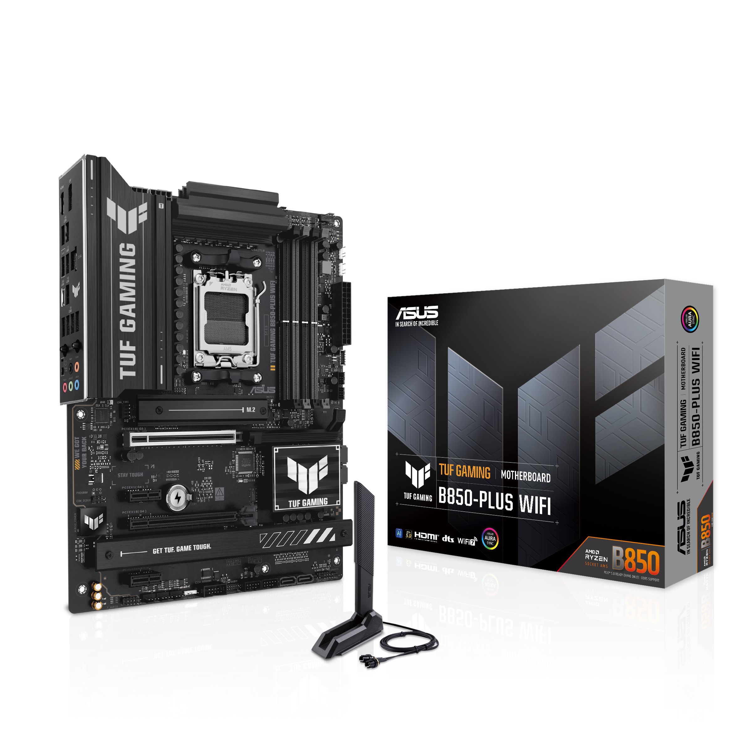 Scheda Madre Asus TUF Gaming B850-Plus WiFi AM5 DDR5 ATX Nero - Immagine 1