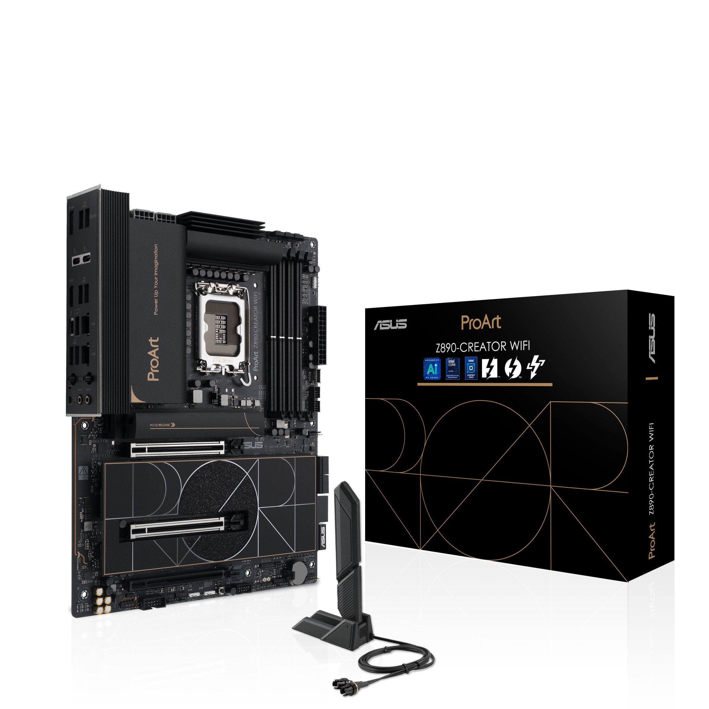 Scheda Madre ASUS ProArt Z890-Creator WiFi LGA 1851 ATX DDR5 Nero - Immagine 1