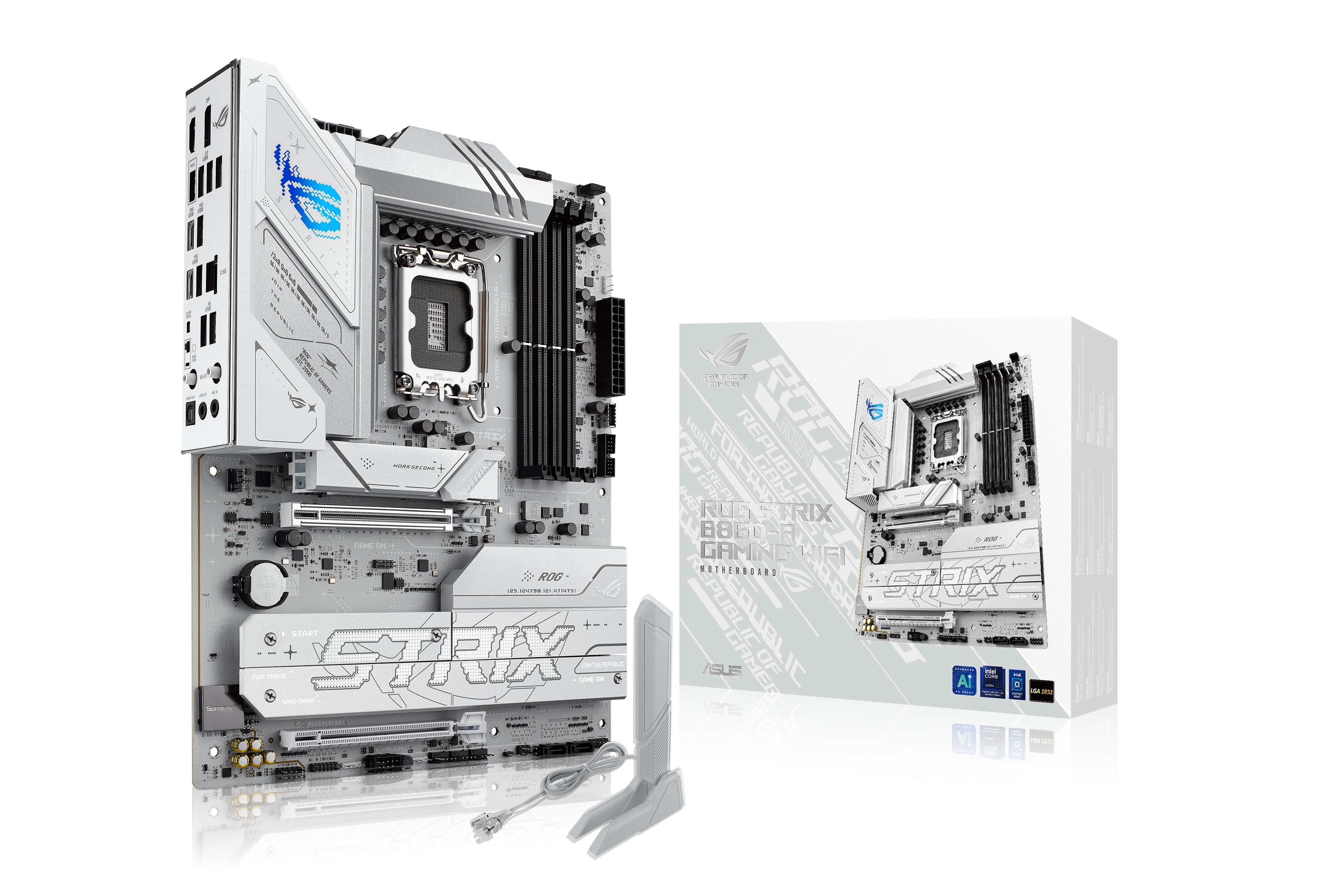 Scheda Madre Asus ROG STRIX B860-A GAMING WIFI LGA 1851 DDR5 ATX - Immagine 1