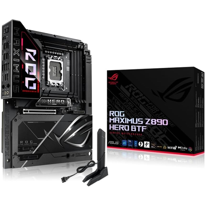 Scheda Madre Asus Rog Maximus Z890 Hero BTF LGA 1851 ATX DDR5 Nero - Immagine 1