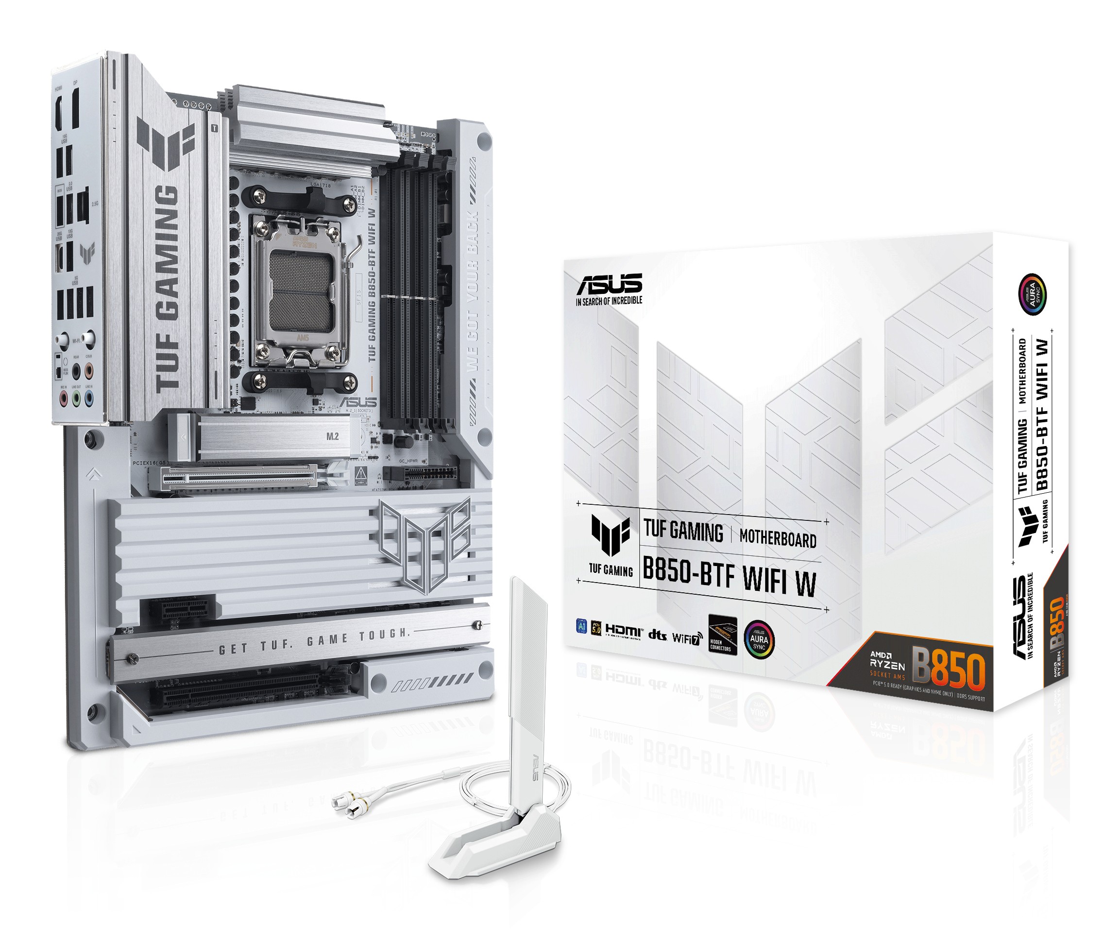 Scheda Madre ASUS TUF B850 BTF WIFI ATX DDR5 Socket AM5 Bianca - SPEDIZIONE IMMEDIATA - Immagine 1