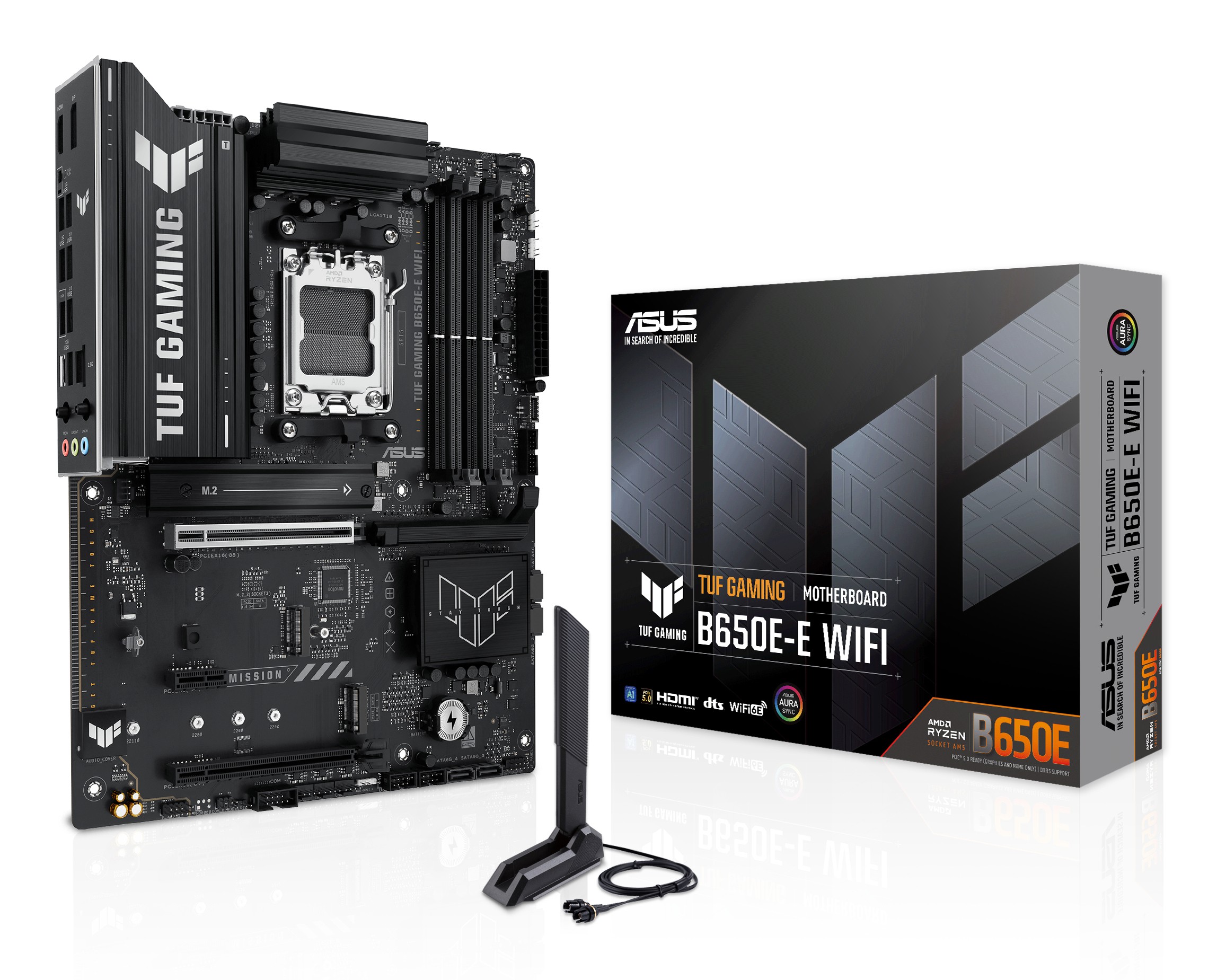 Scheda Madre ASUS TUF B650E-E Gaming WIFI ATX DDR5 Socket AM5 - Immagine 1