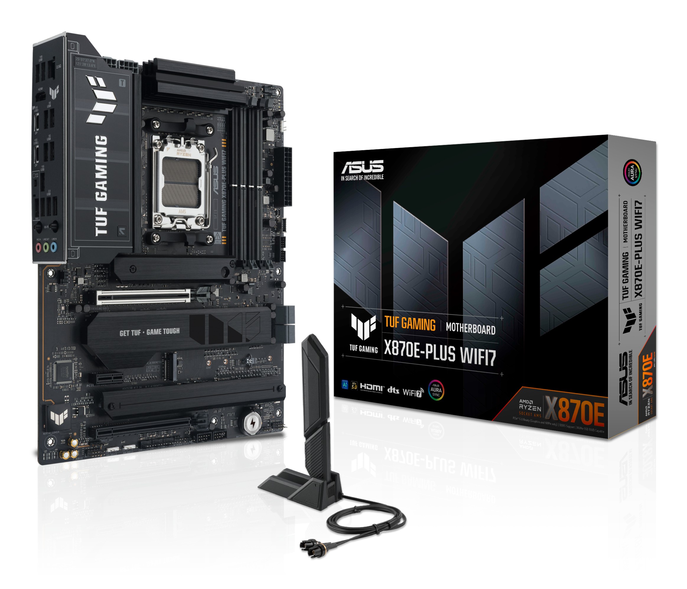 Scheda Madre ASUS TUF X870E-PLUS Gaming WIFI7 ATX DDR5 Socket AM5 - Immagine 1