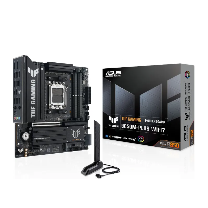 Scheda Madre ASUS TUF B850M-PLUS GAMING WIFI7 AM5 DDR5 Micro-ATX - Immagine 1