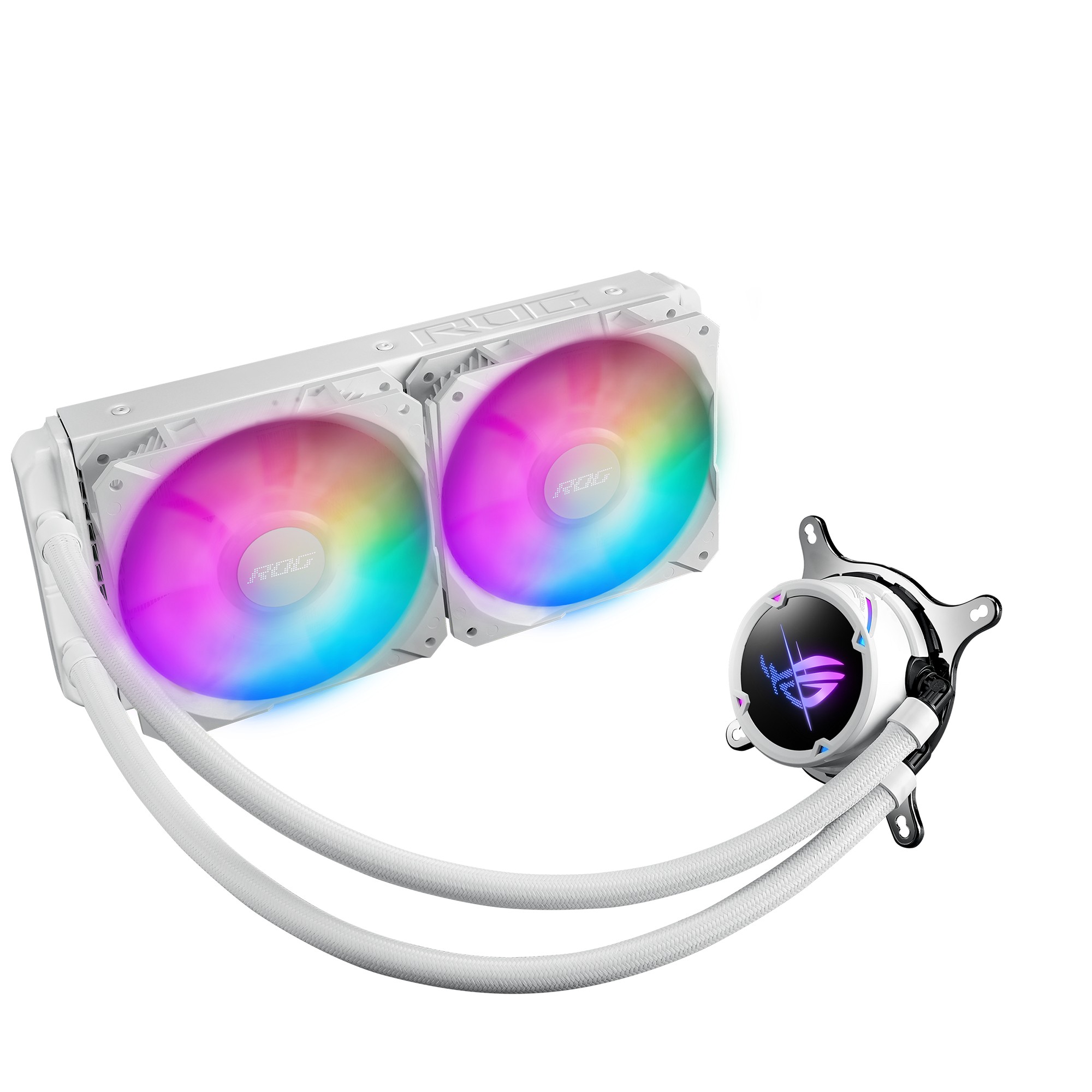 Dissipatore A Liquido Asus ROG STRIX LC II 240mm Bianco - Immagine 1