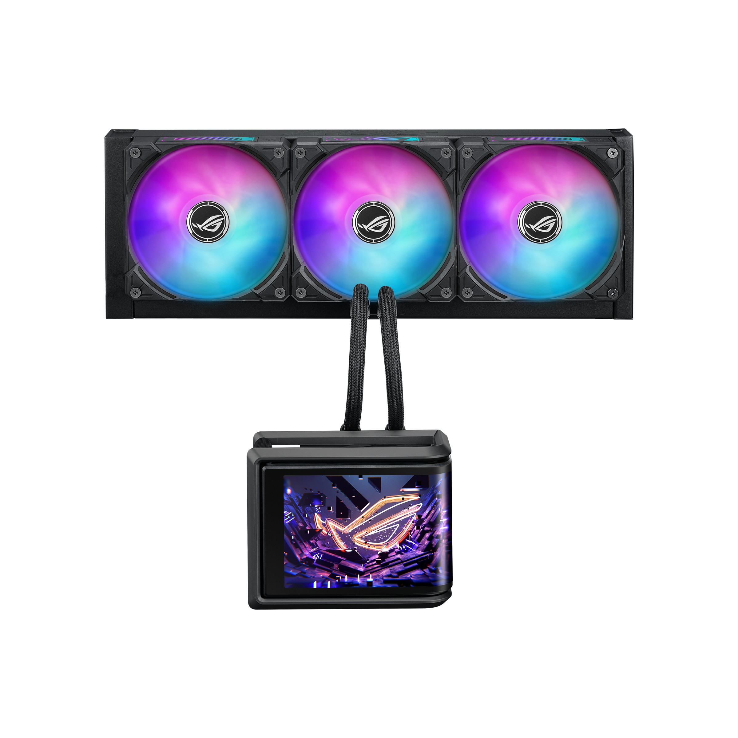 Dissipatore a Liquido ASUS ROG Ryuo IV SLC 360 ARGB LCD 360mm Nero - Immagine 1