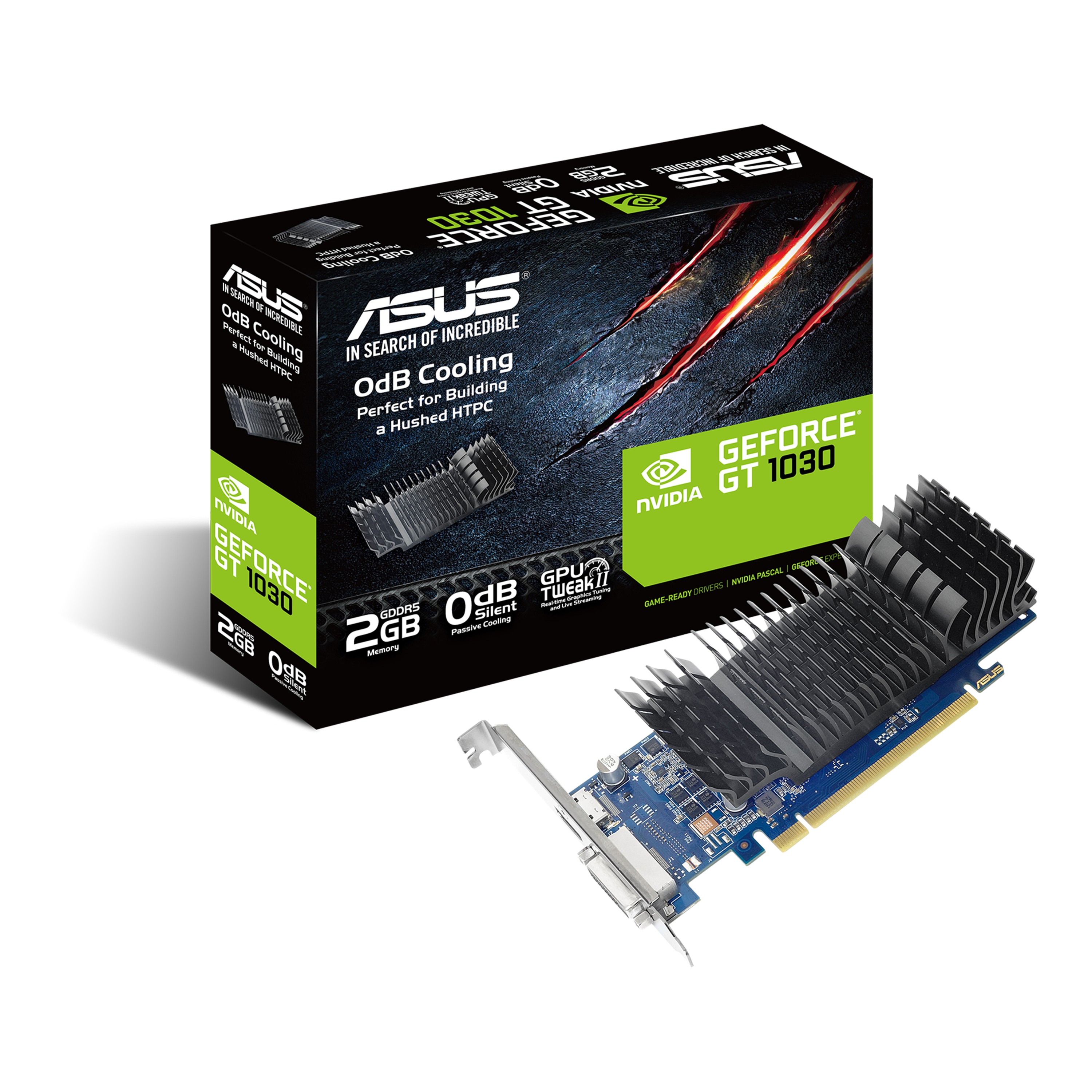 Scheda Video Asus GeForce GT 1030 2GB GDDR5 SL BRK - Immagine 1