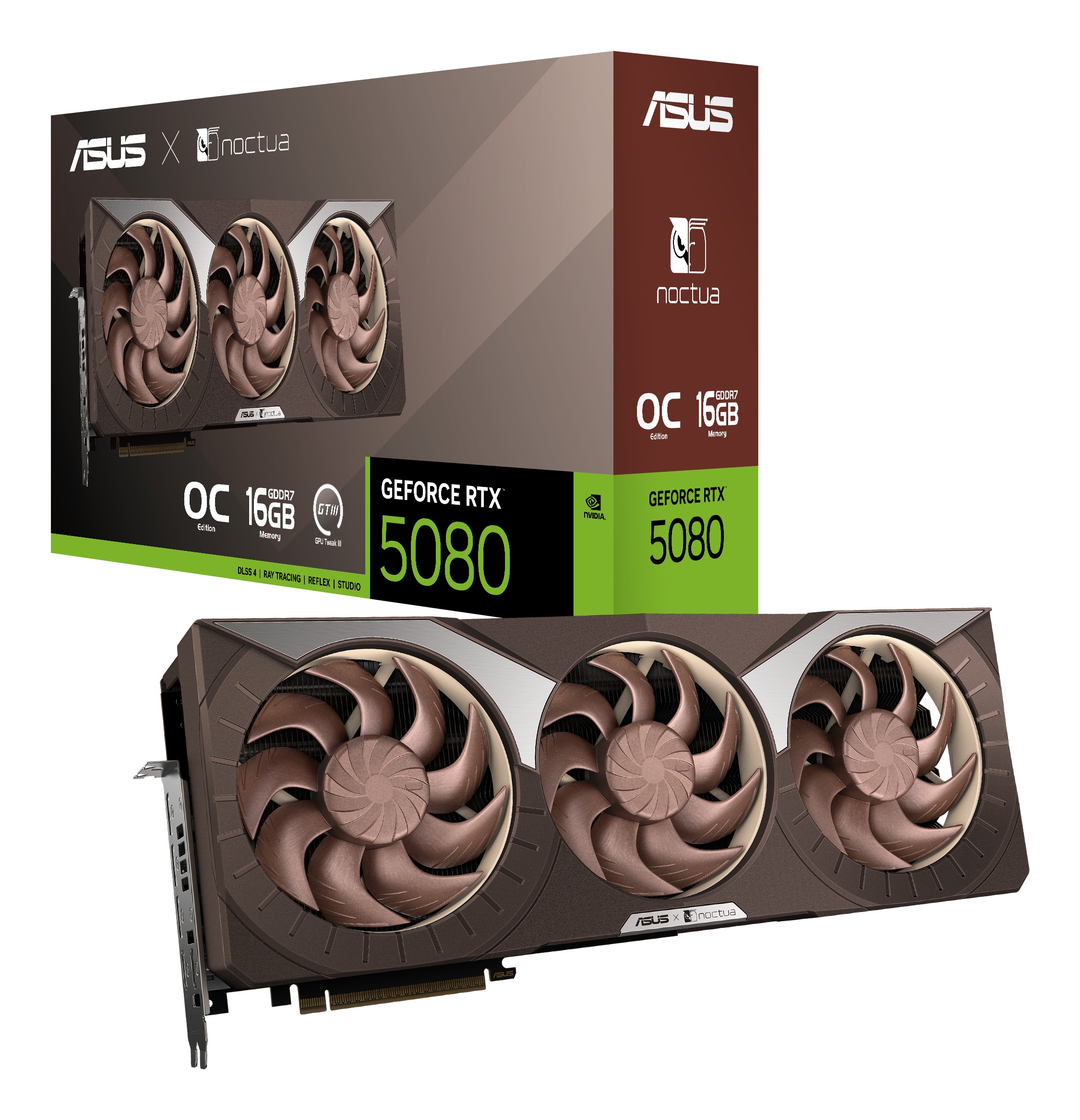 Scheda Video ASUS GeForce RTX 5080 Noctua OC Edition 16GB GDDR7