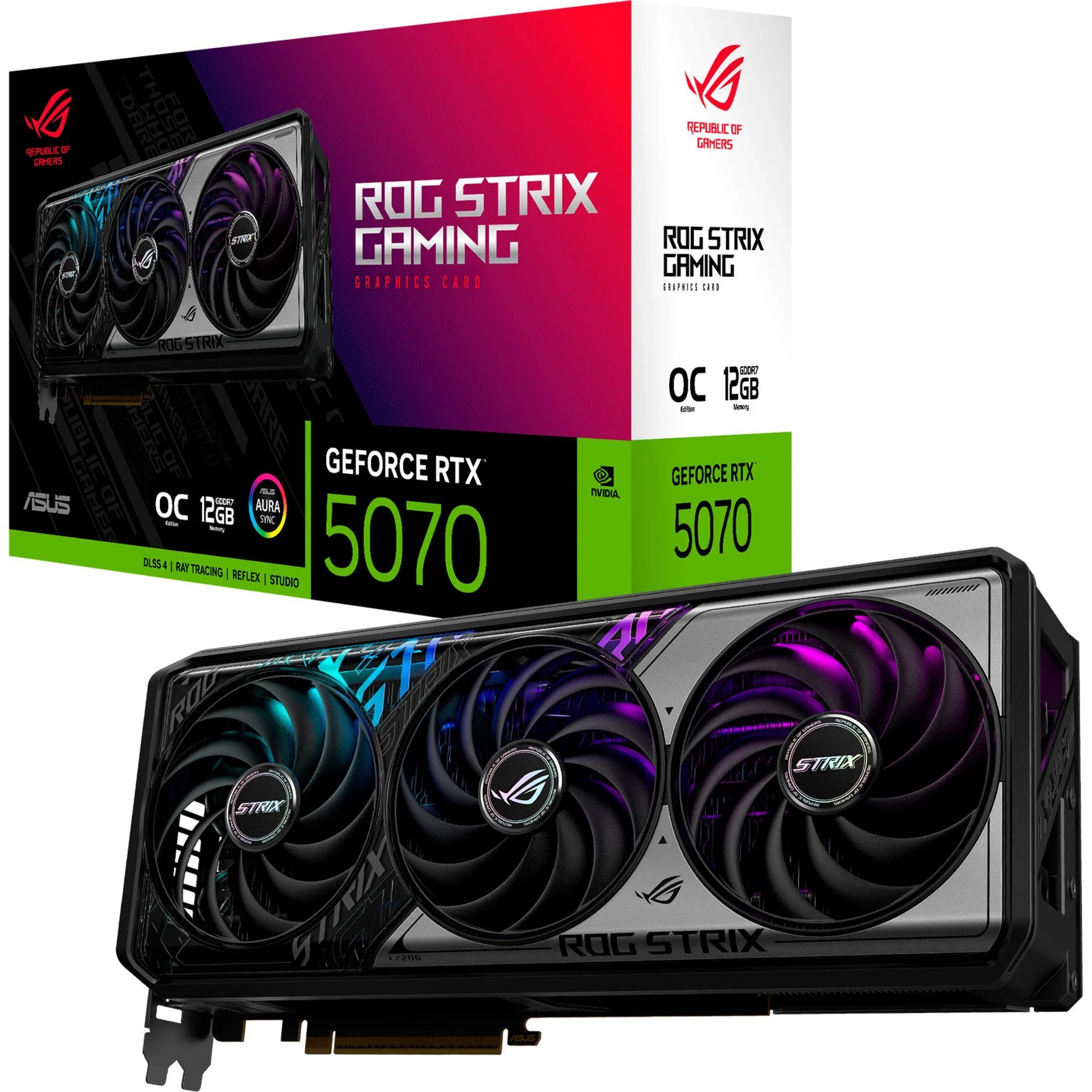 Scheda Video Asus Nvidia GeForce RTX 5070 12GB ROG STRIX Gaming OC