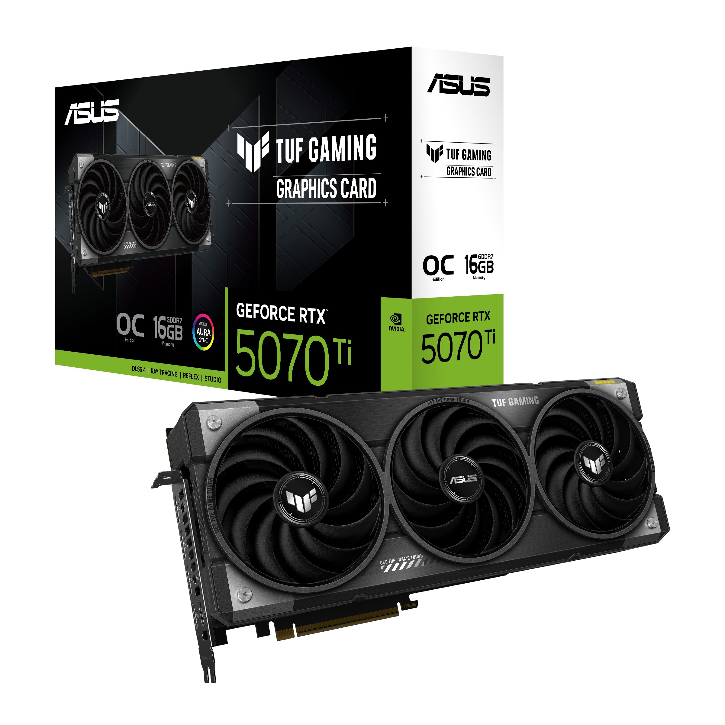 Scheda Video ASUS TUF Nvidia GeForce RTX 5070 Ti OC Edition 16G GDDR7 16GB Nero - Immagine 1
