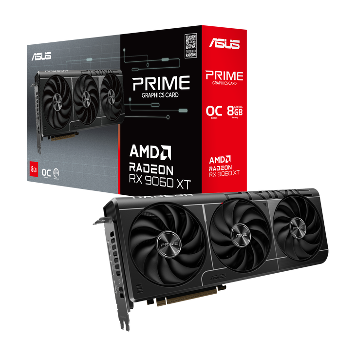 Scehda Video ASUS Prime Radeon RX 9060 XT 8GB GDDR6 - Immagine 1