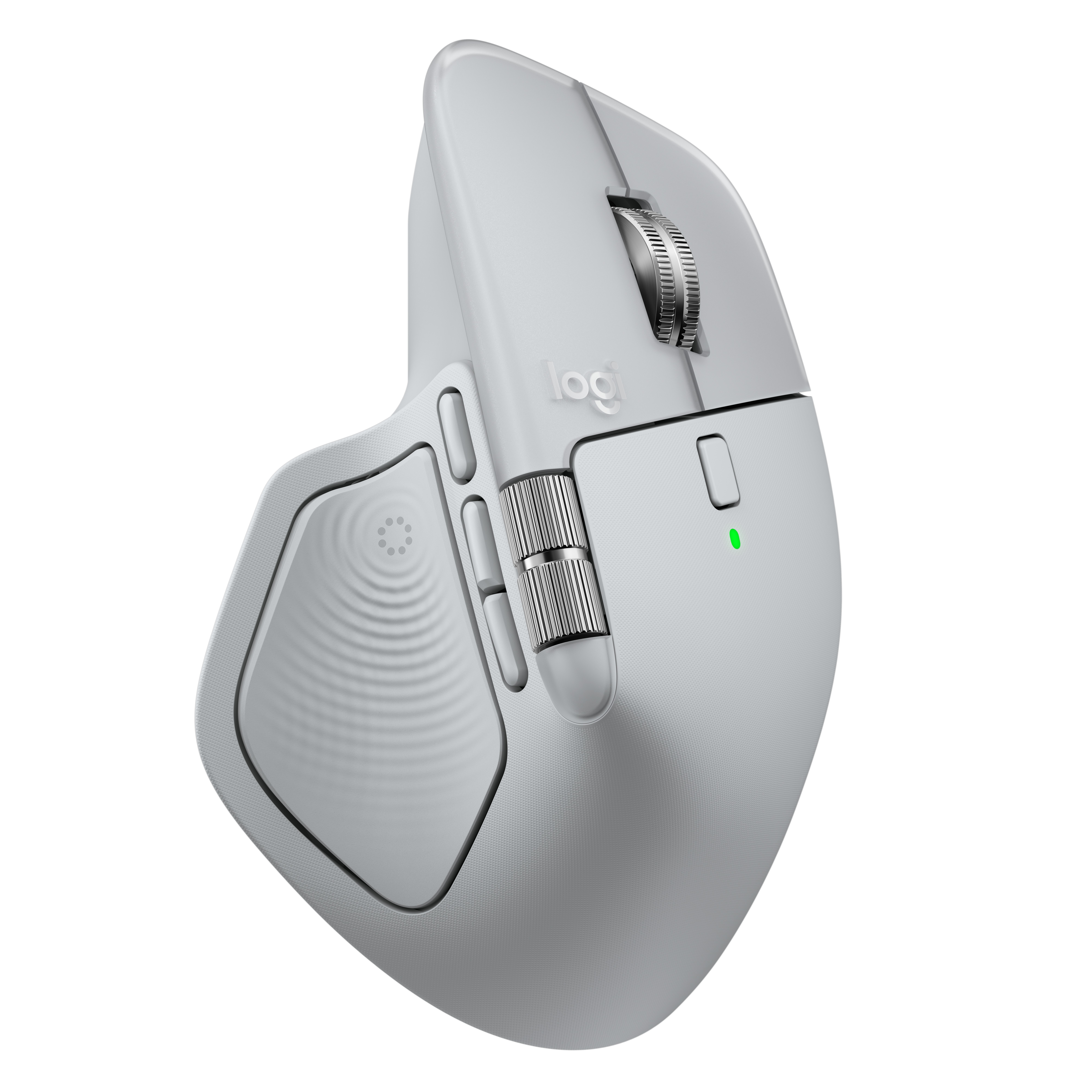 Mouse Logitech MX Master 4 RF senza fili Bluetooth Laser 8000 DPI grigio chiaro - Immagine 1