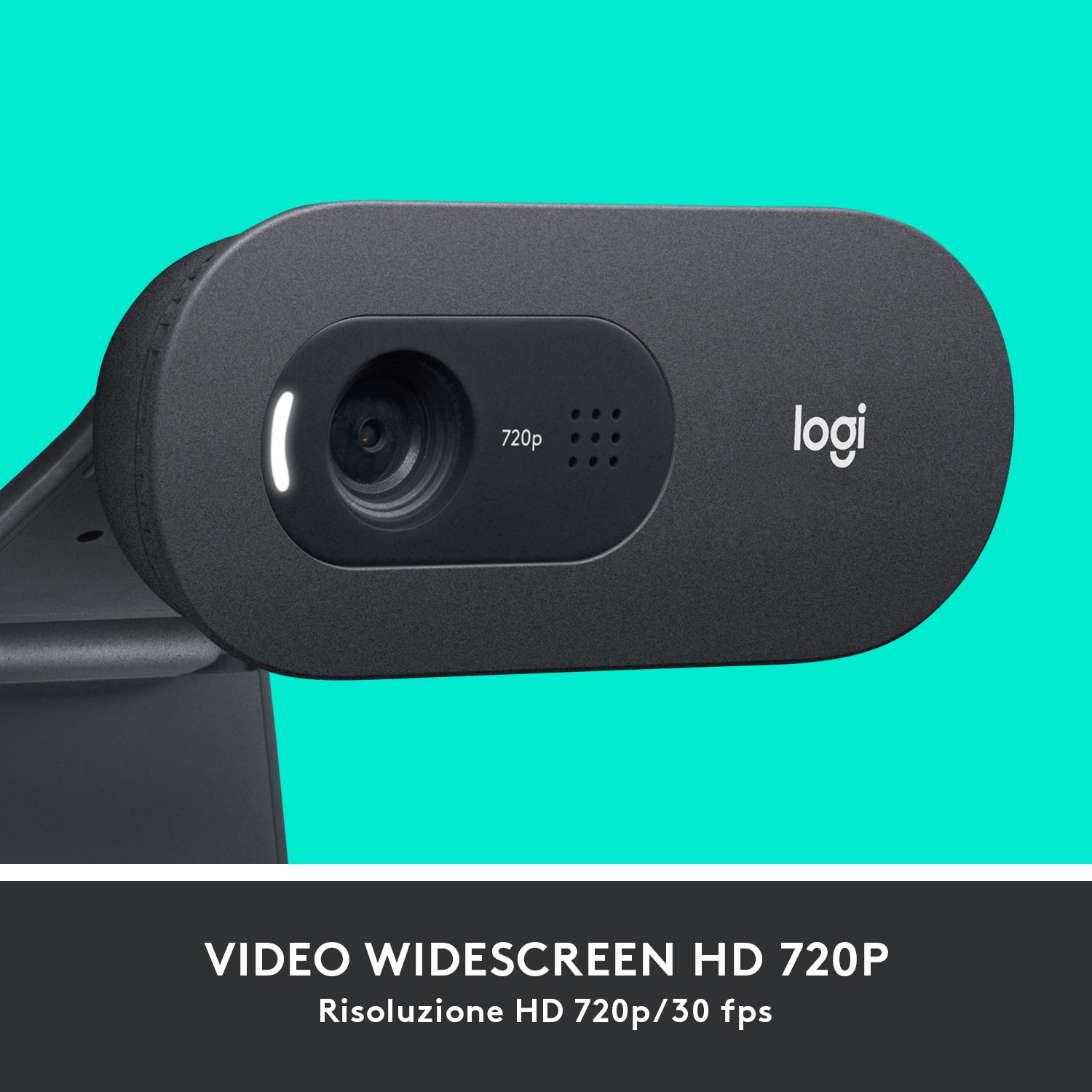 Webcam Logitech C505 Nero - Immagine 1