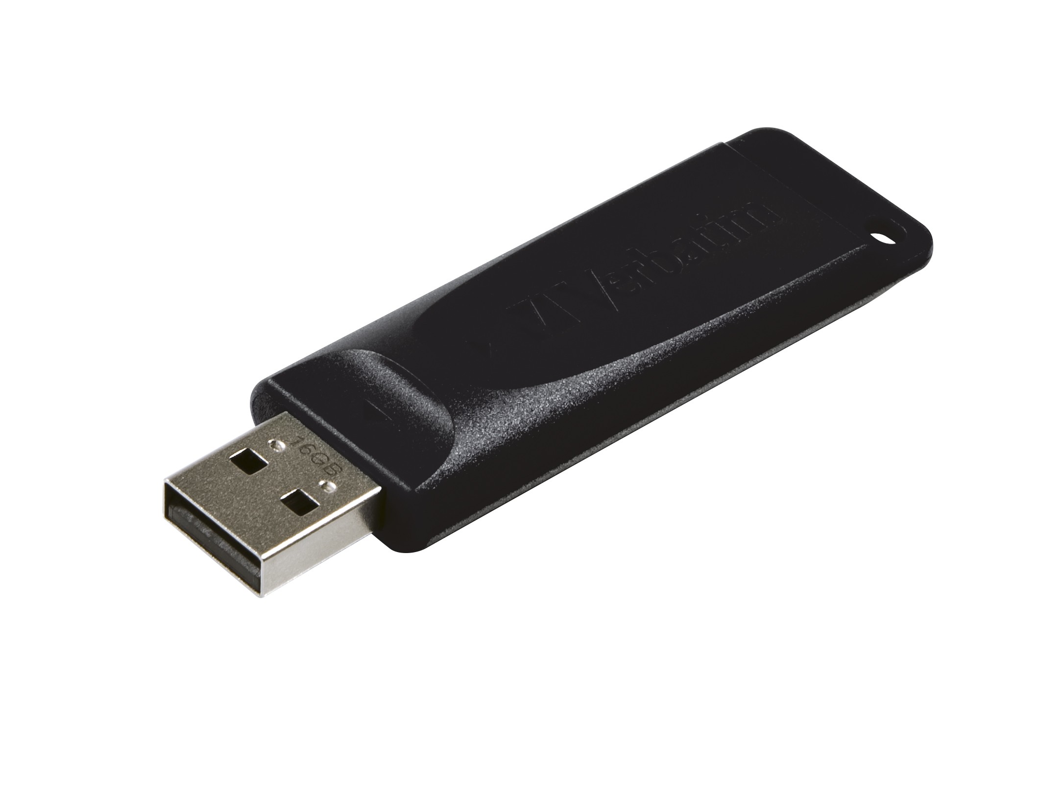 USB VERBATIM 16GB DRIVE 2.0 STORE N GO SLIDER BLACK - Immagine 1
