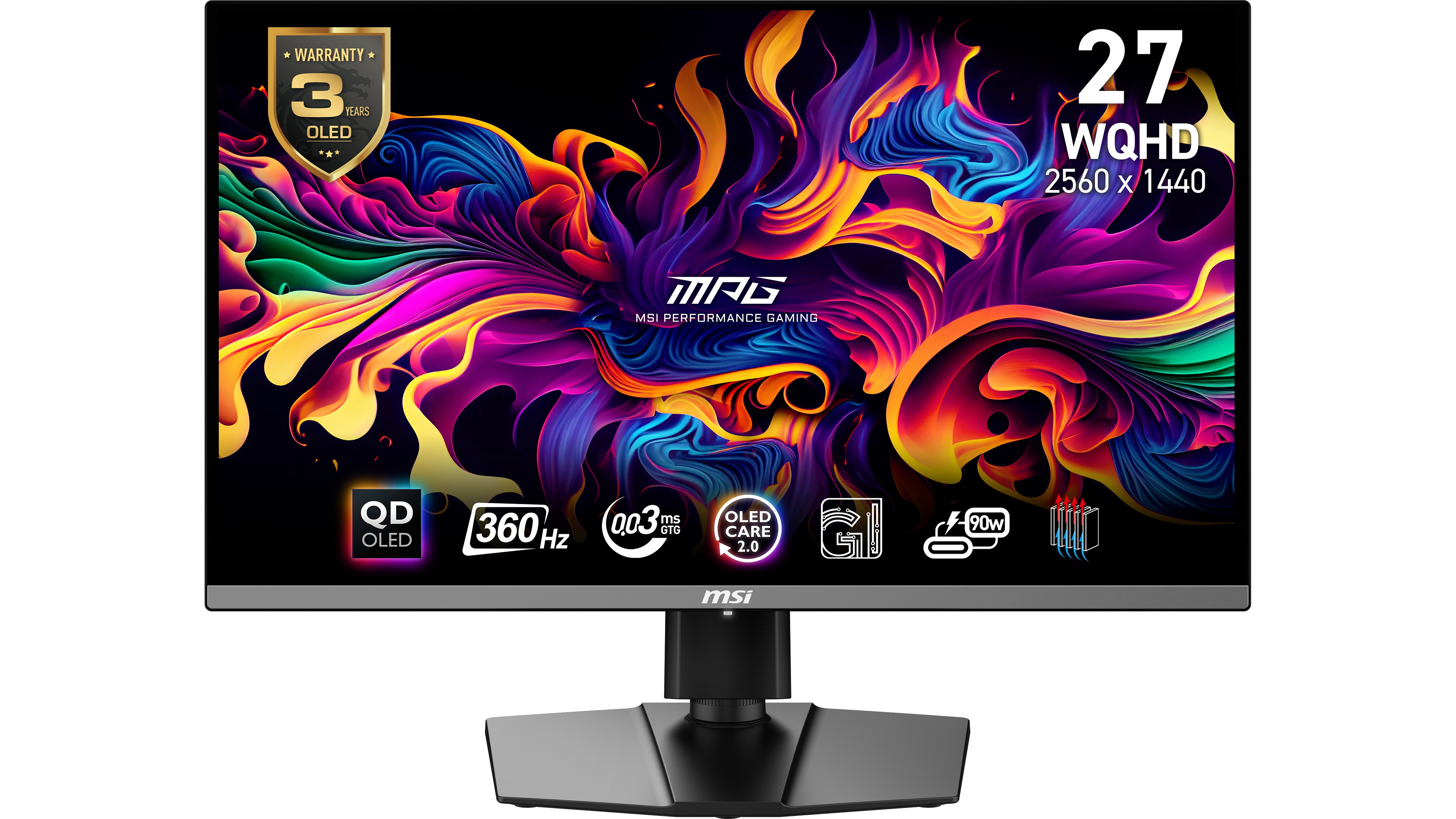 MONITOR MSI MPG 271QRXDE 27'' QD-OLED WQHD Adaptive-Sync USB-C 360Hz