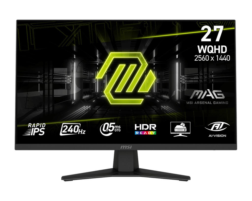 Monitor MSI MAG 274QFDE X24 27 Nero WQHD Rapid-IPS HDR Adaptive-Sync 240Hz - Immagine 1
