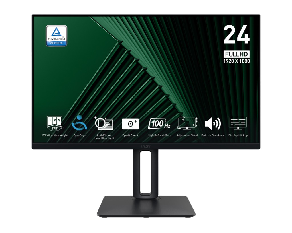 Monitor MSI PRO MP245PG 24 Nero Full HD IPS Adaptive-Sync 100Hz