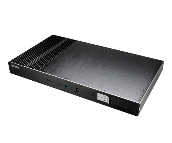 Case Akasa Galileo TU Thin-Mini-ITX 1U Nero - Immagine 1
