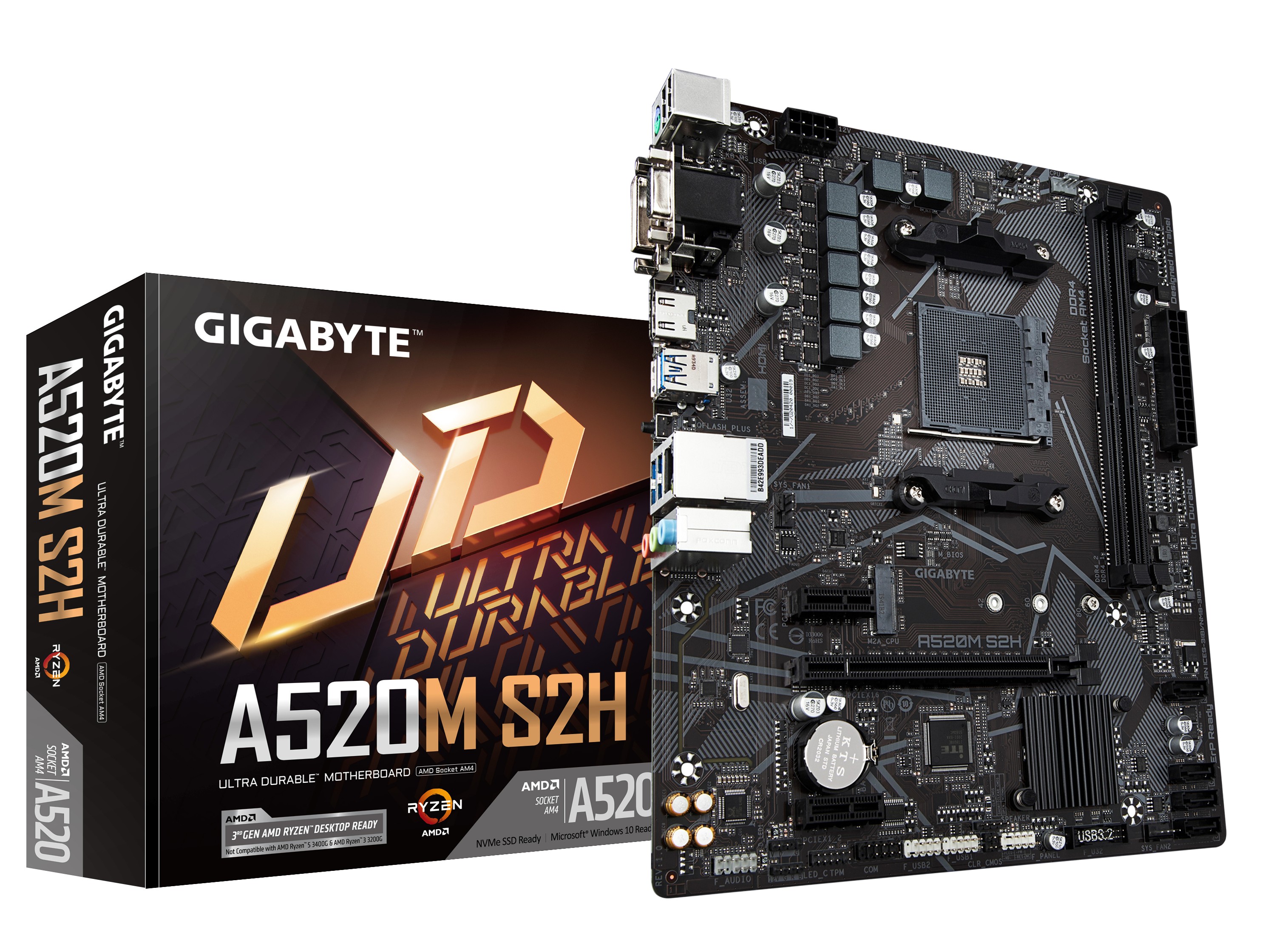 Scheda Madre GIGABYTE GA-A520M-S2H socket AM4 - Immagine 1