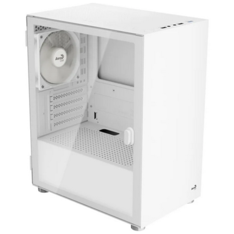 Case Aerocool CS-111-G-WT-v1 Mini Tower Vetro Temperato Bianco - Immagine 1