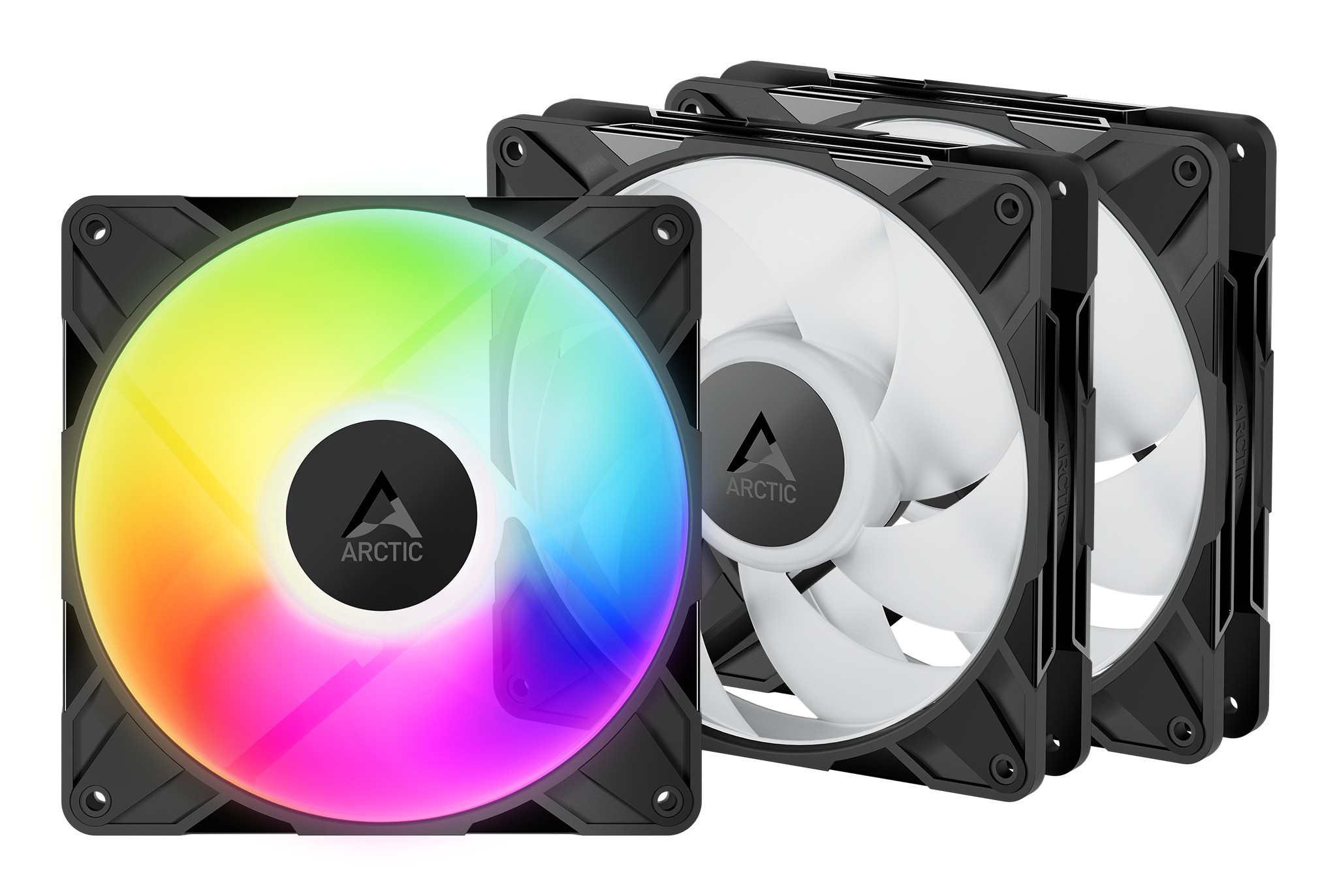 Ventol ARCTIC P14 Pro A-RGB PWM Kit da 3 140mm Nero - Immagine 1