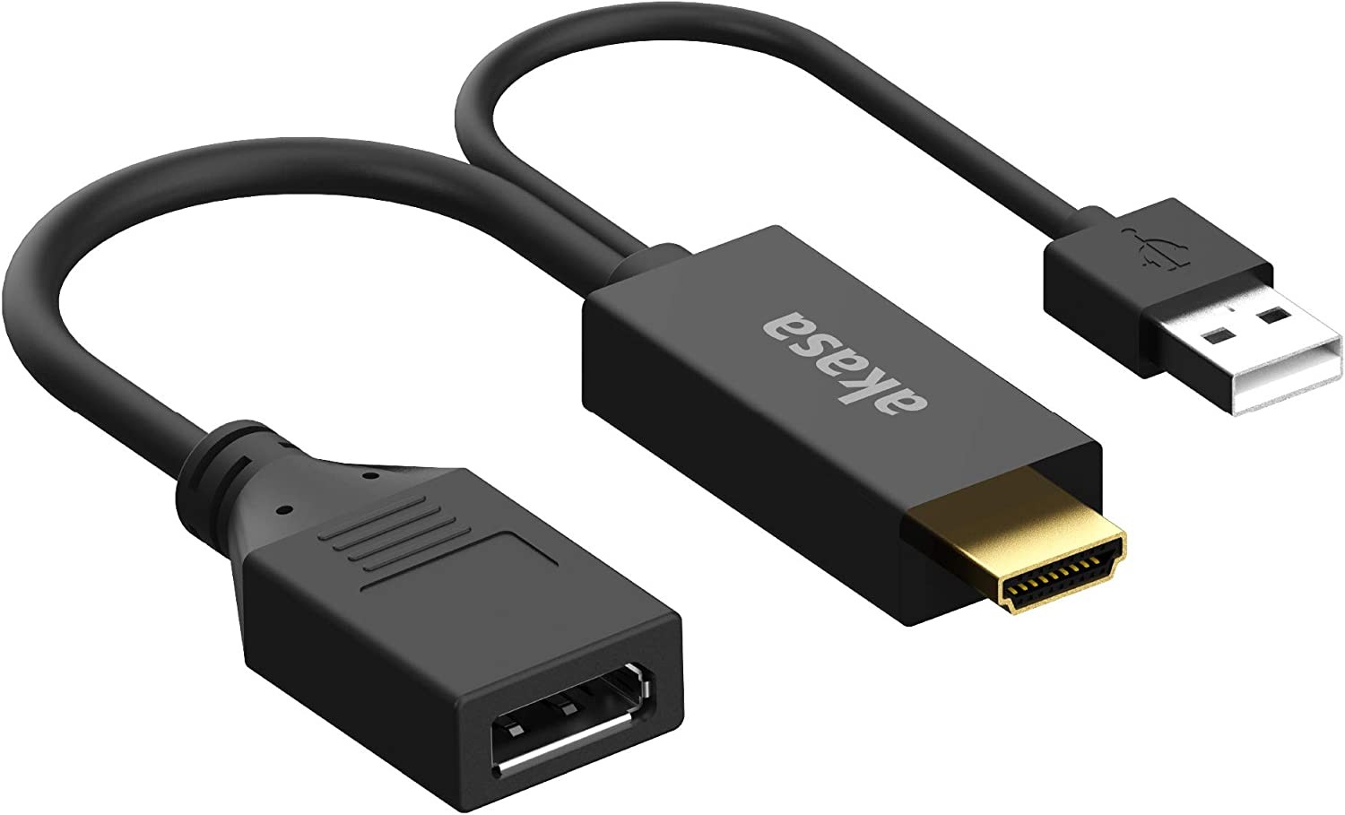 Cavo adattatore da HDMI a DisplayPort Akasa Nero - Immagine 1