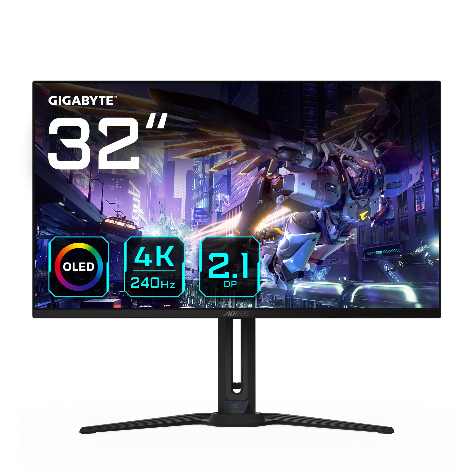 Monitor AORUS FO32U2P 32'' 3840 x 2160 Pixel 4K Ultra HD OLED Nero - Immagine 1