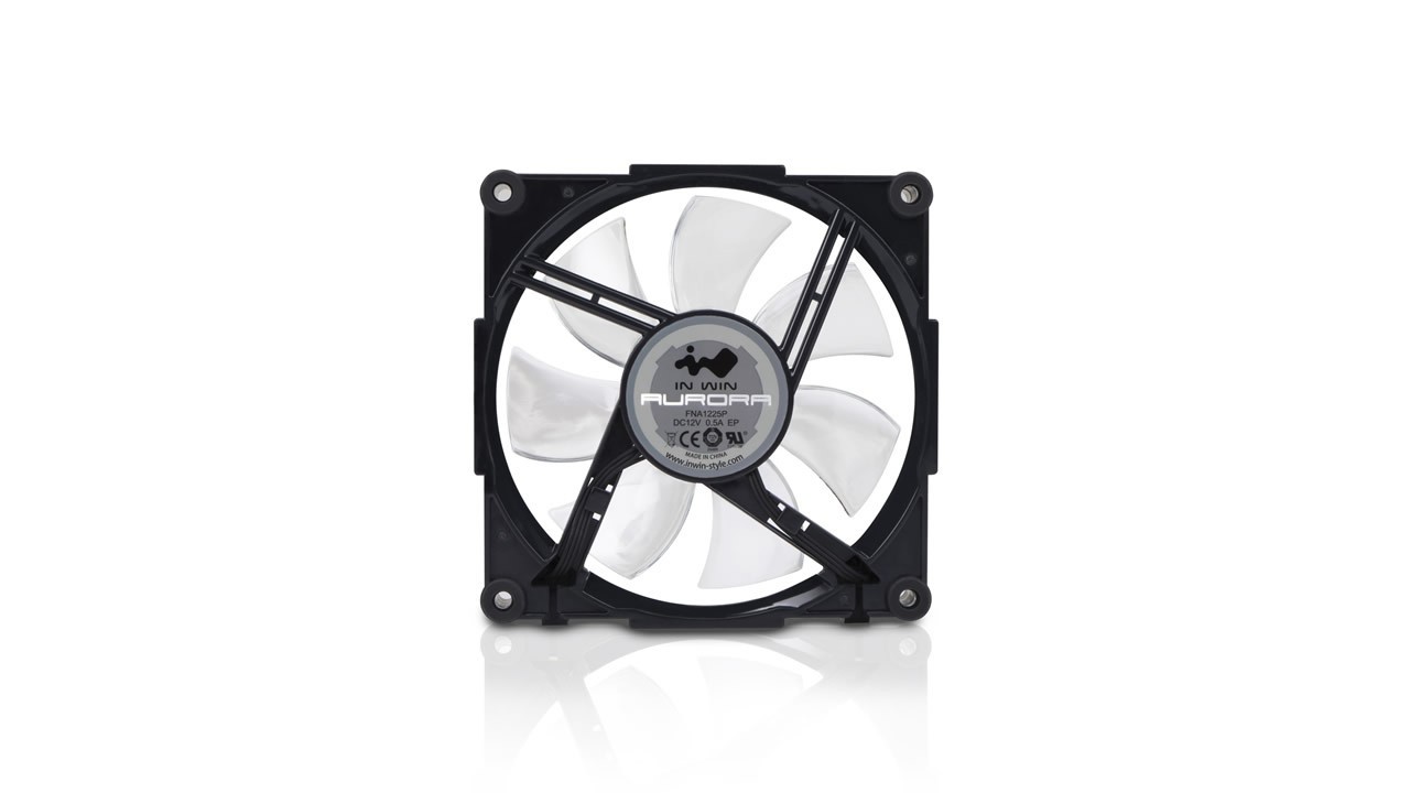 Ventola InWin Aurora RGB-LED 120mm 3er Set Nero Bianco - Immagine 1