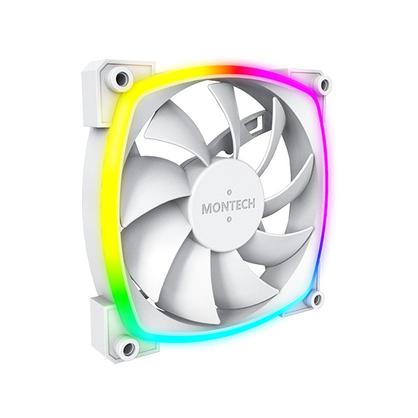 Ventola Montech AX120 PWM ARGB 120 mm bianca - Immagine 1