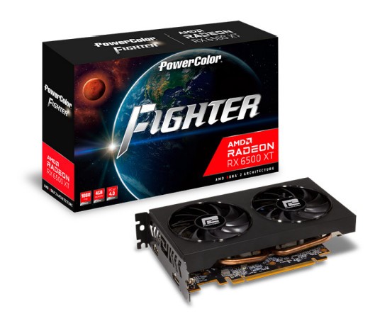 Scheda Video PowerColor Radeon Fighter RX 6500XT 4GB GDDR6 - Immagine 1