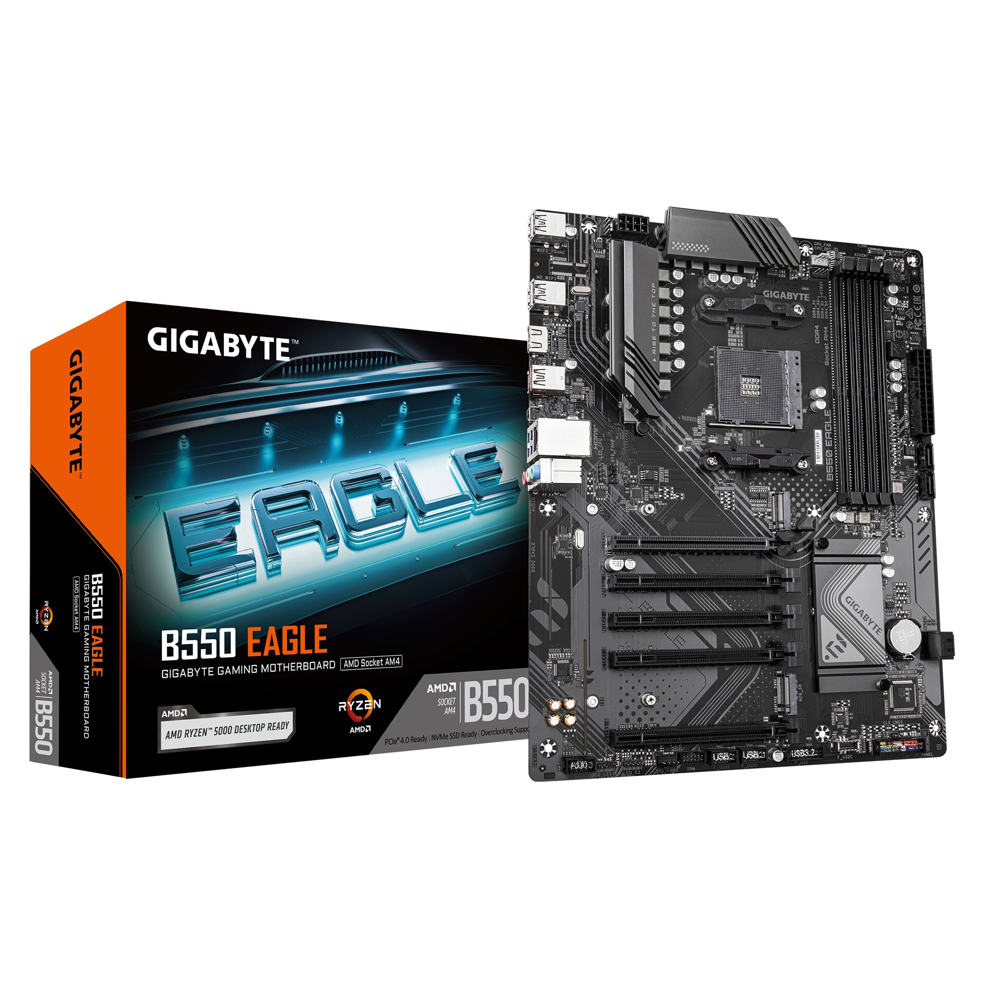 Scheda Madre Gigabyte GA-B550 EAGLE ATX DDR4 Socket AM4 - Immagine 1
