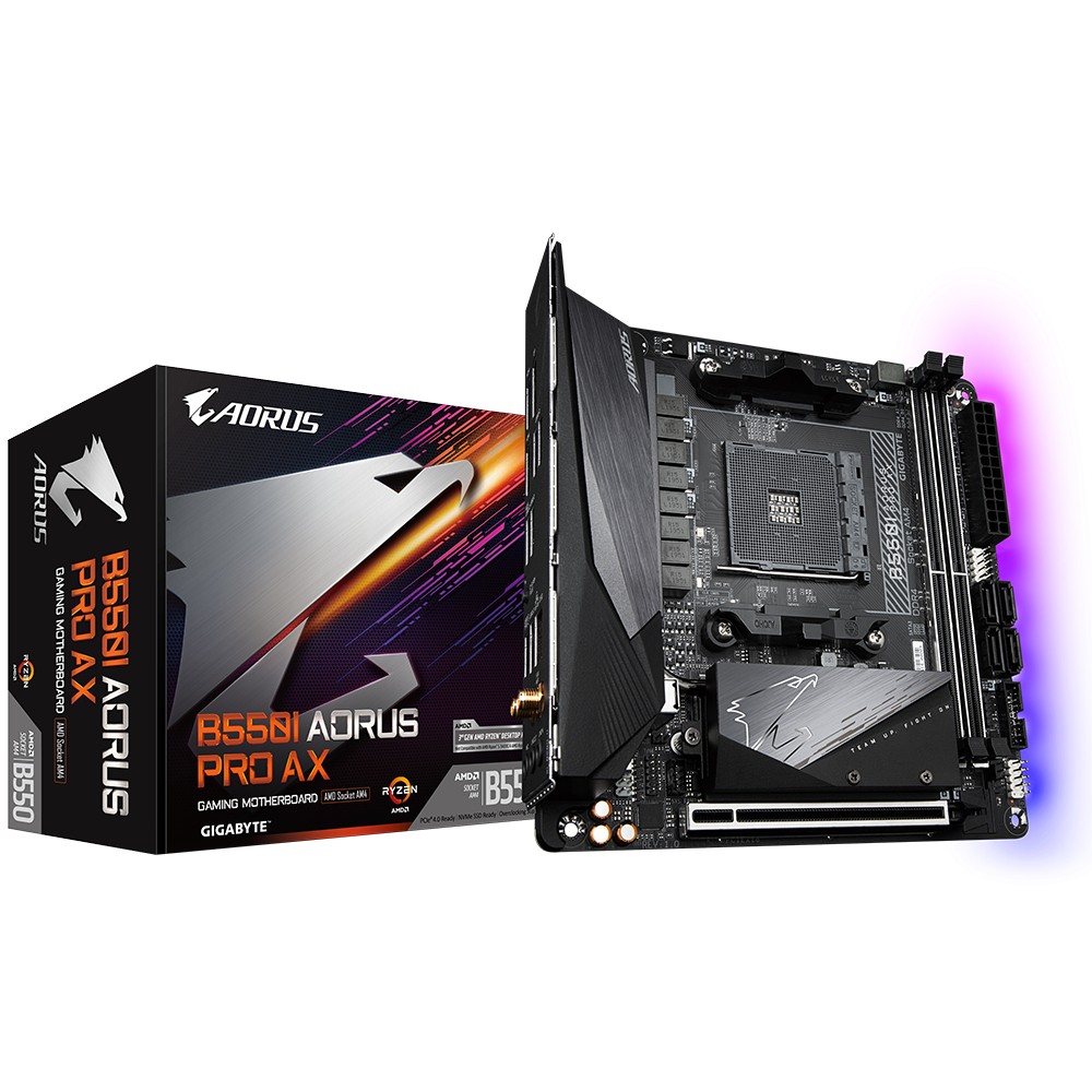 Scheda Madre GIGABYTE GA-B550I-AORUS PRO AX socket AM4 - Immagine 1