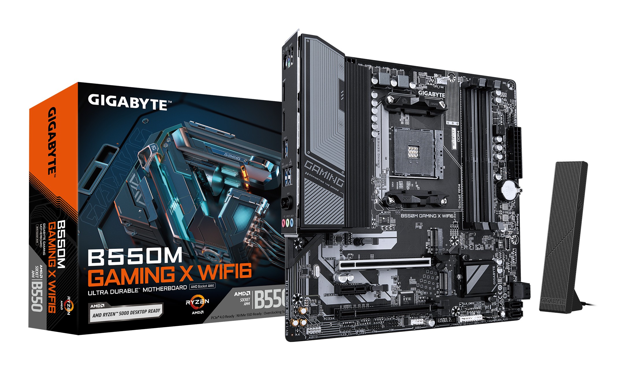Scheda Madre Gigabyte GA-B550M Gaming X WIFI6 Micro-ATX DDR4 Socket AM4 - Immagine 1