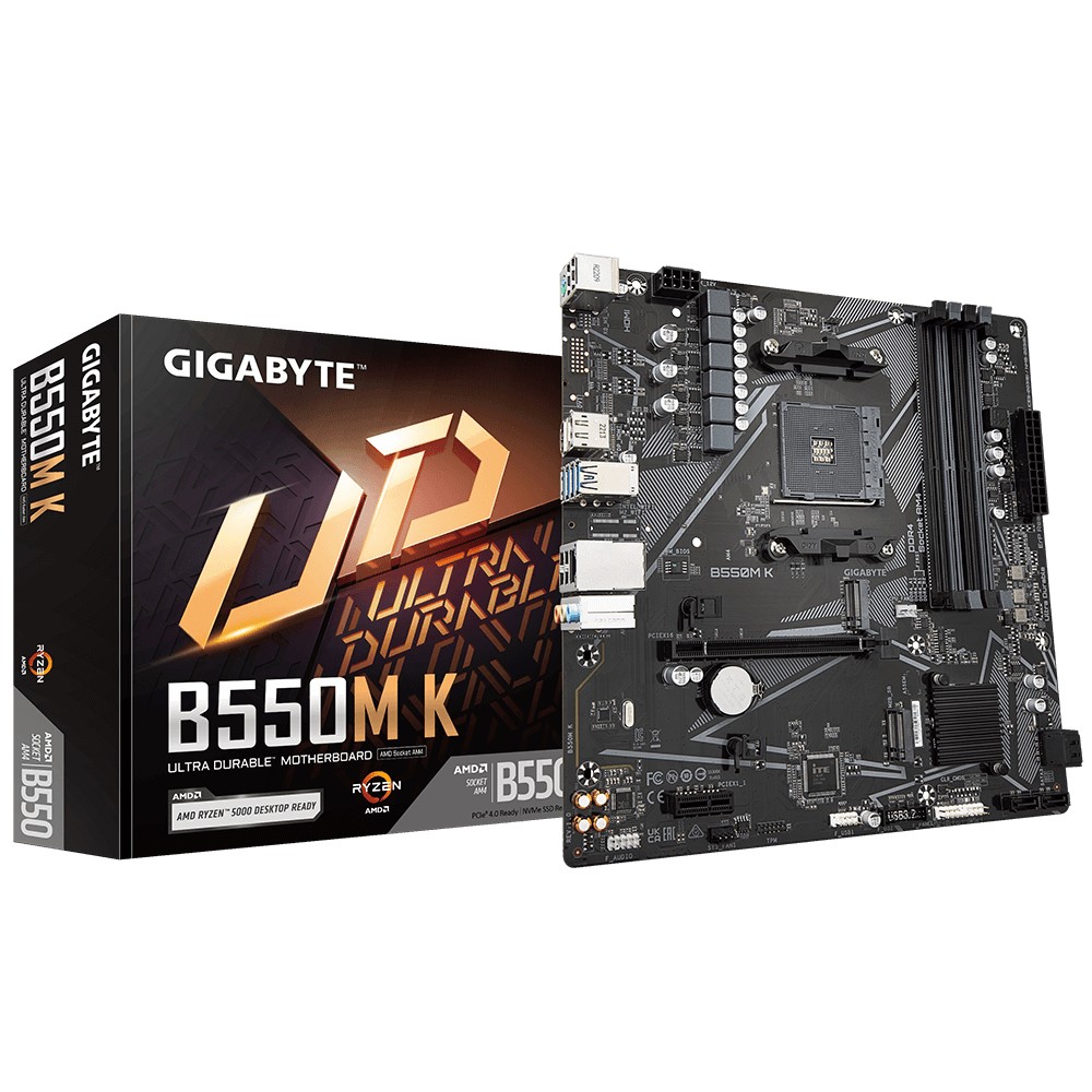 Scheda Madre Gigabyte GA-B550M K AM4 (D) - Immagine 1