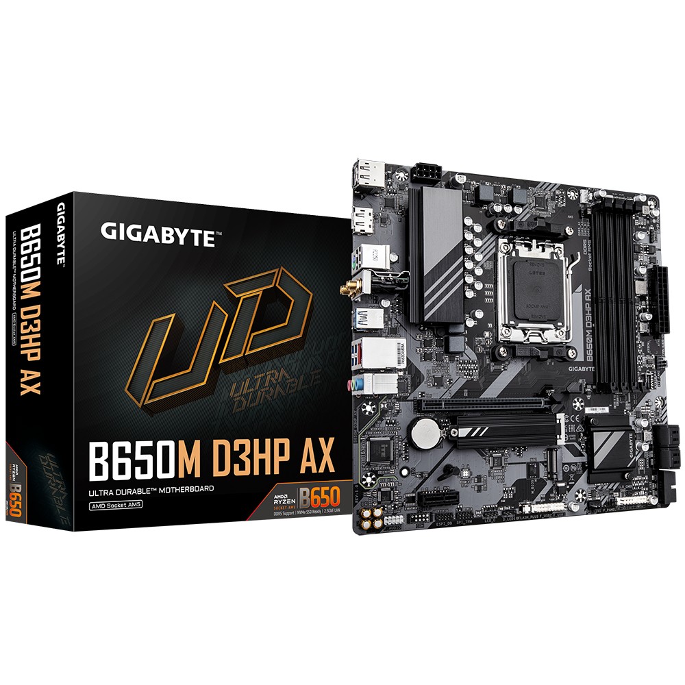 Scheda Madre GIGABYTE GA-B650M D3HP AX socket AM5 DDR5 Micro ATX - Immagine 1