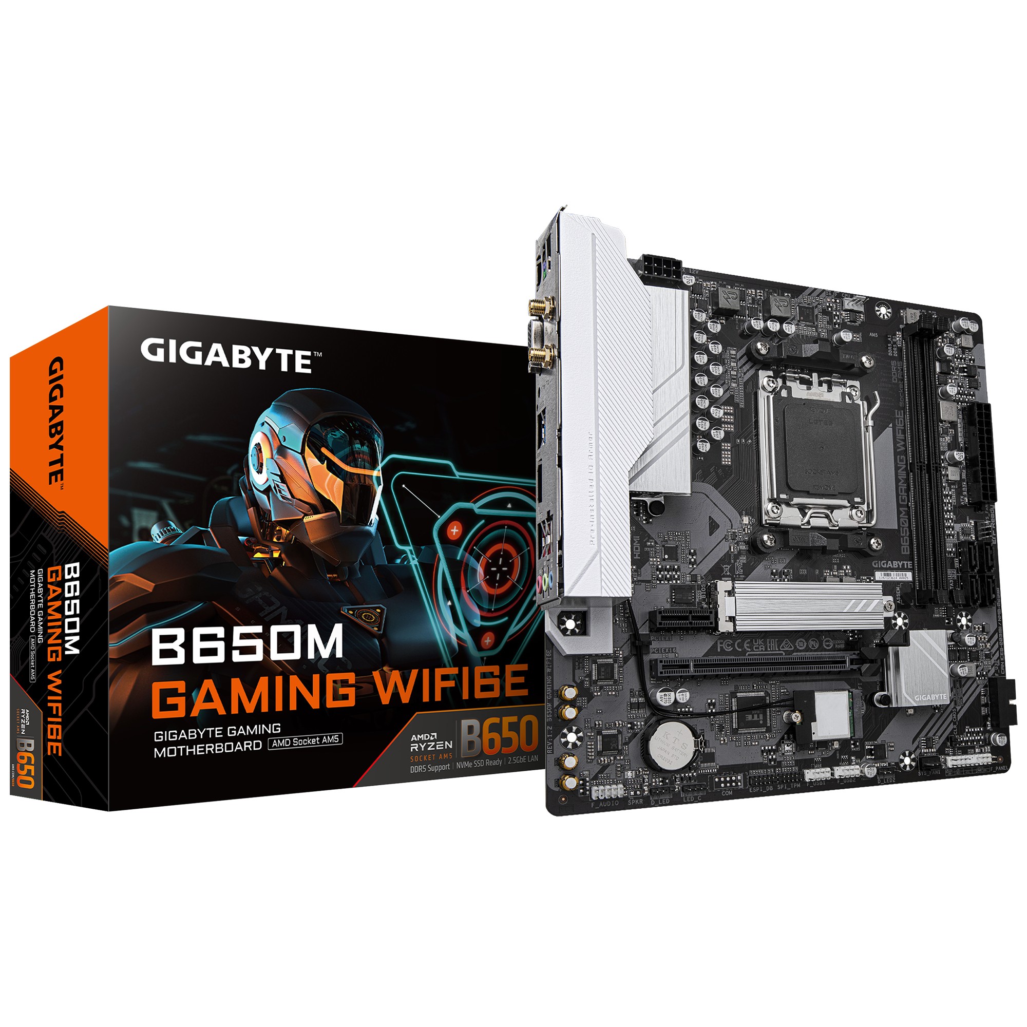 Scheda Madre Gigabyte GA-B650M Gaming WIFI6E Micro-ATX DDR5 Socket AM5 - Immagine 1