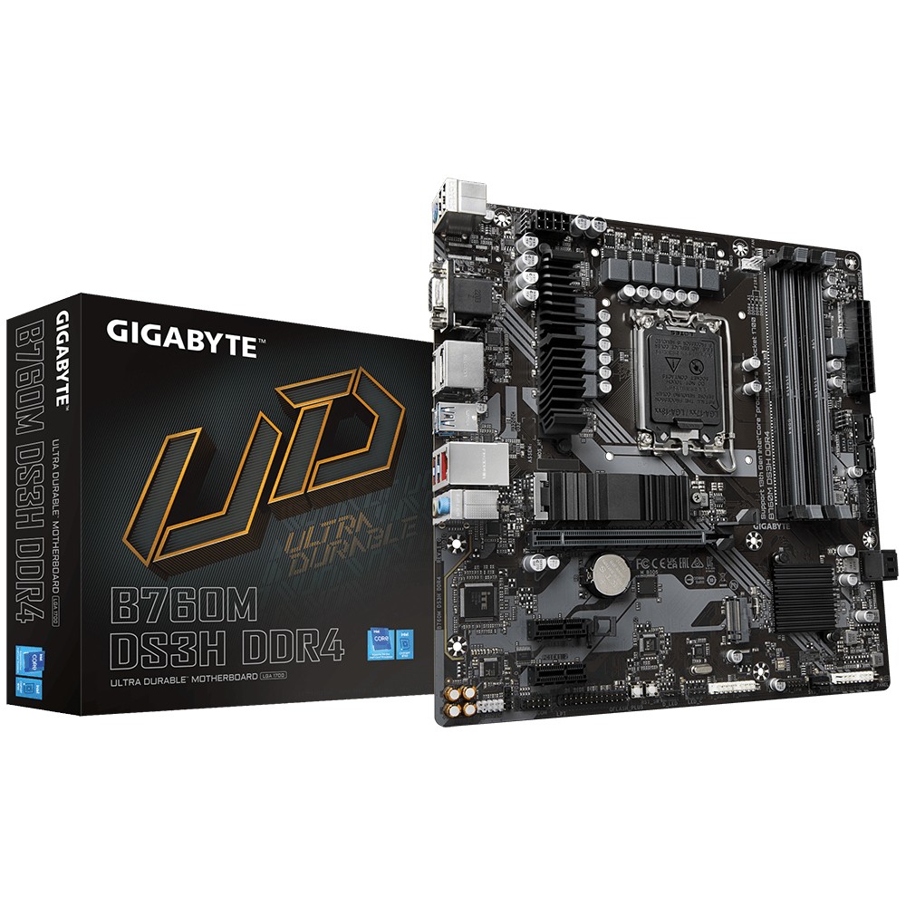 Scheda Madre GIGABYTE GA-B760M DS3H DDR4 socket 1700 - Immagine 1