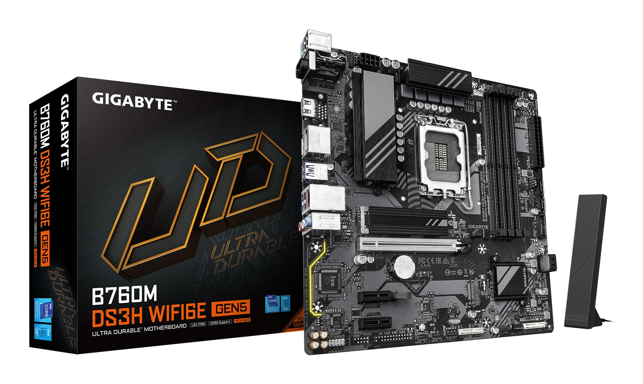 Scheda Madre Gigabyte B760M DS3H GEN5 Socket 1700 - Immagine 1