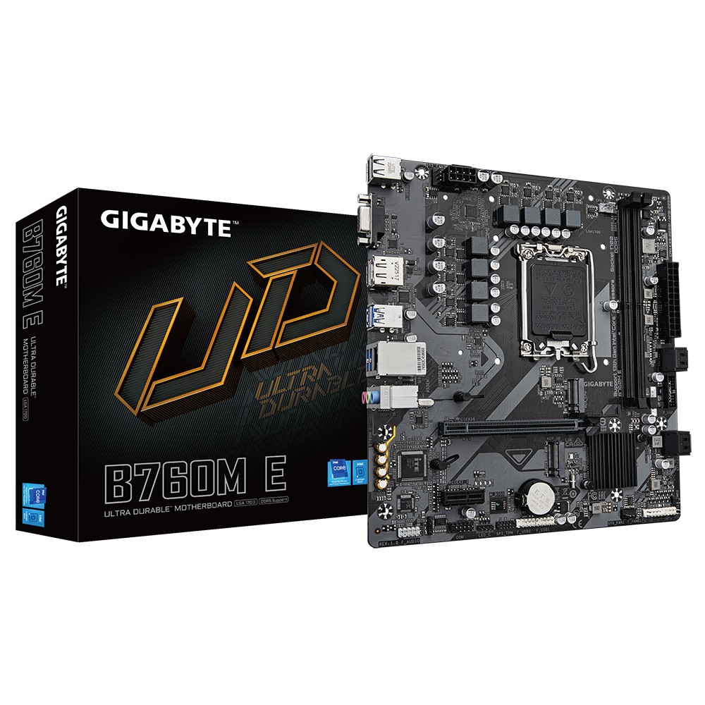 Scheda Madre GIGABYTE B760M E LGA 1700 USB 3.2 Gen 1 - Immagine 1