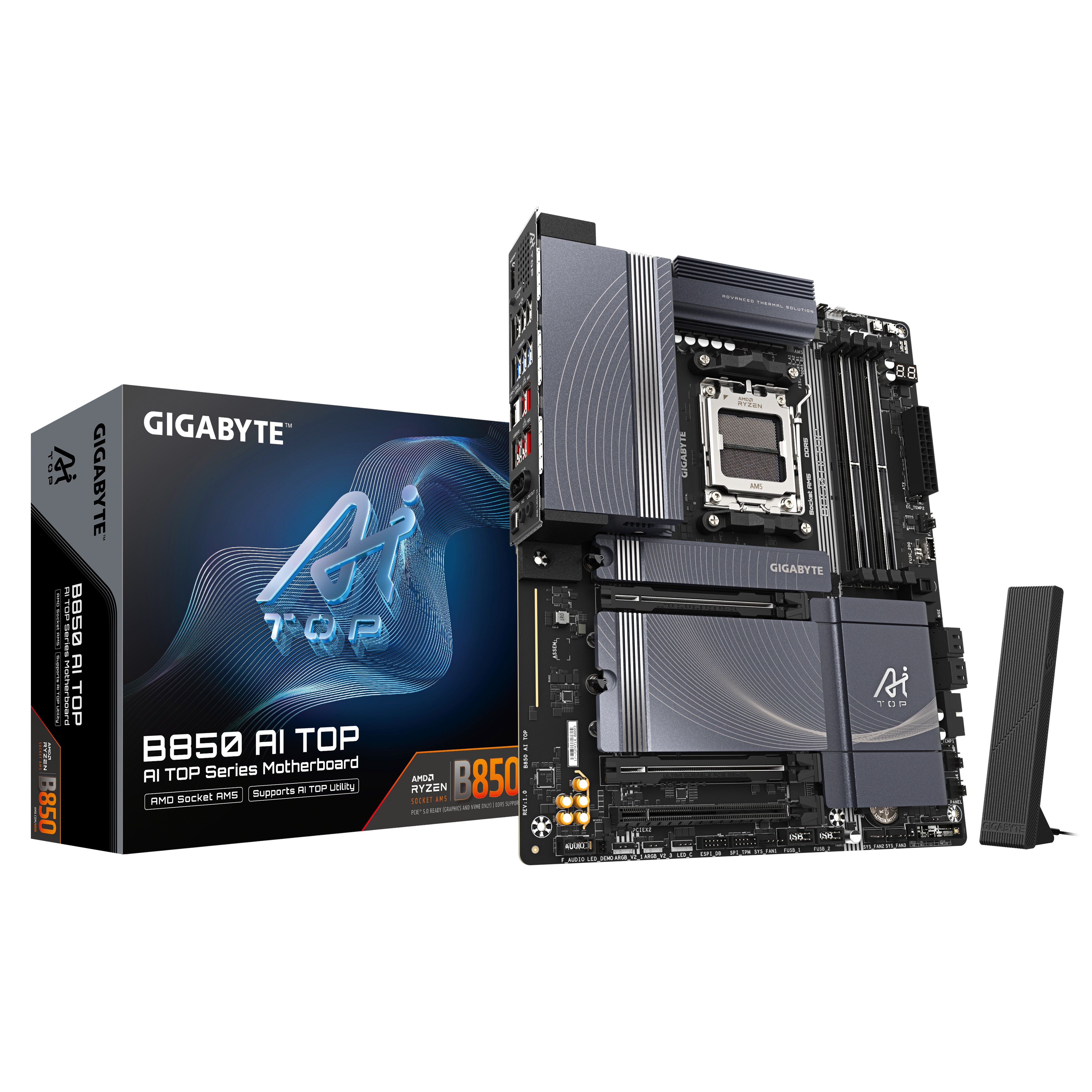 Scheda Madre Gigabyte GA-B850 AI TOP AM5 DDR5 ATX - Immagine 1