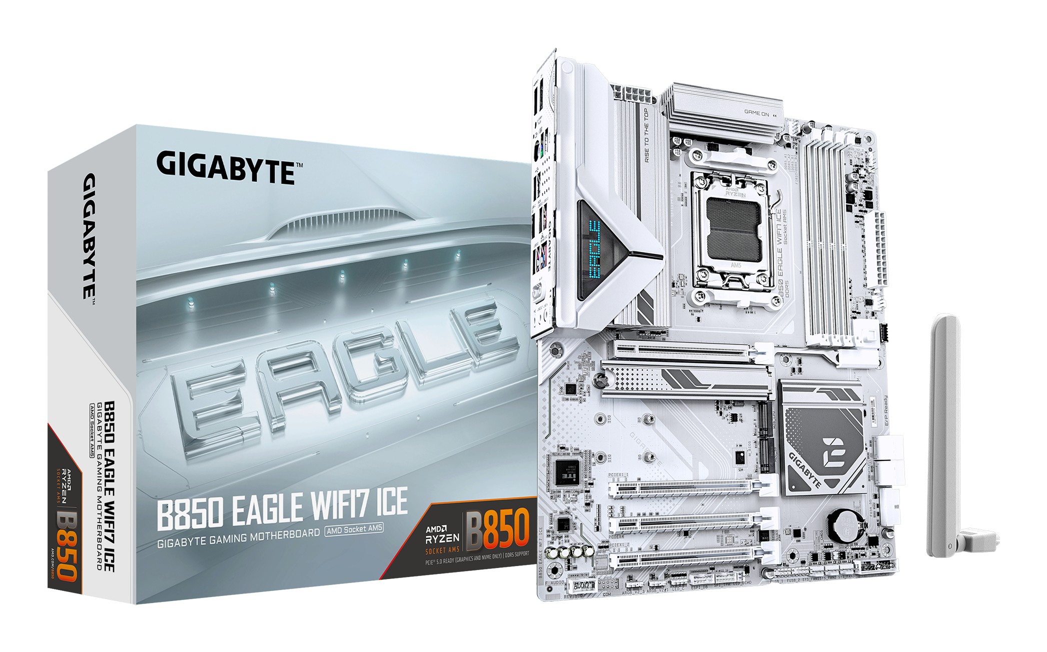 Scheda Madre Gigabyte GA-B850 EAGLE WF7 ICE ATX DDR5 Socket AM5 Bianco - Immagine 1