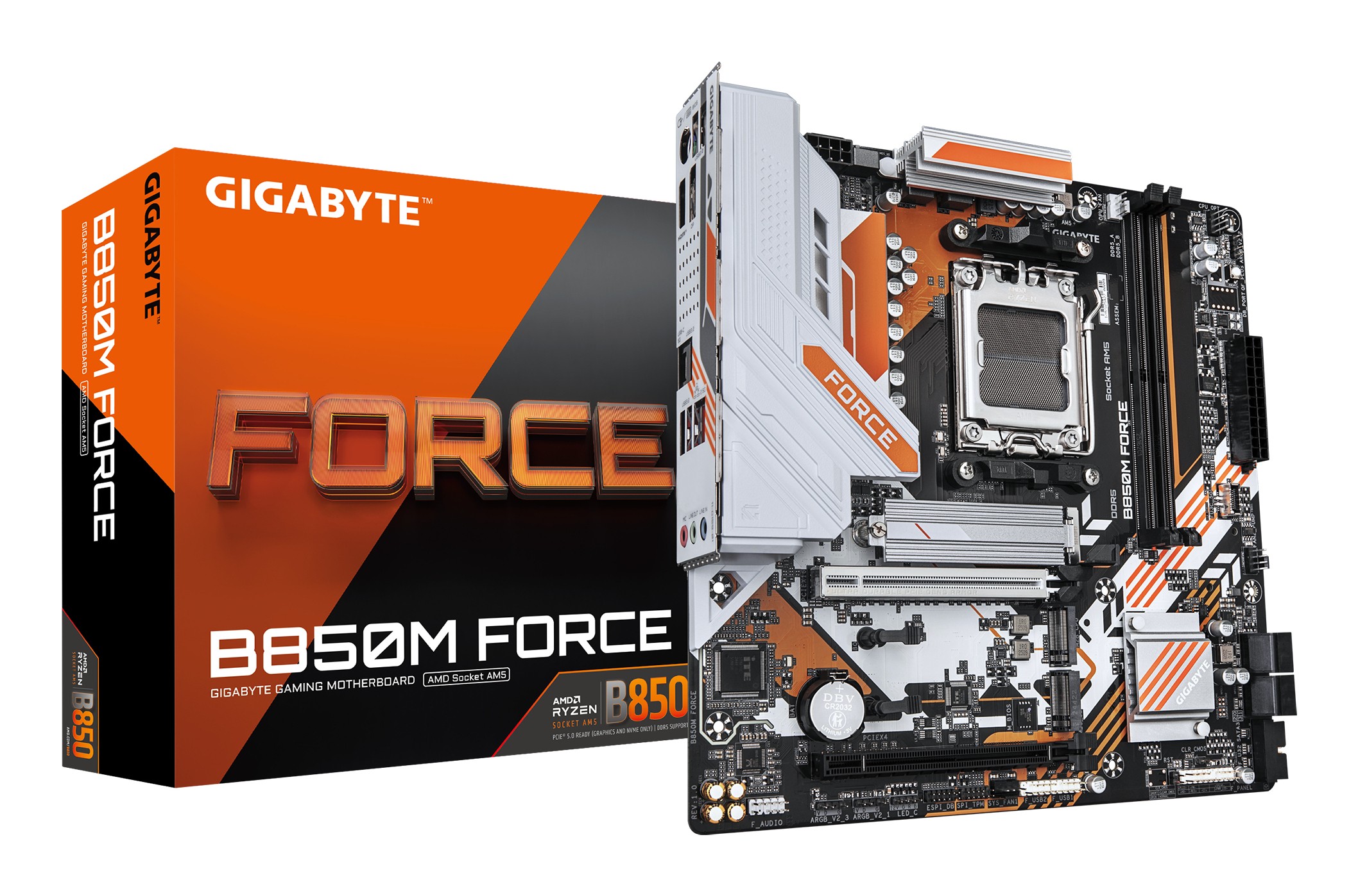 Scheda Madre GIGABYTE B850M FORCE AM5 Micro-Atx Nero - Immagine 1