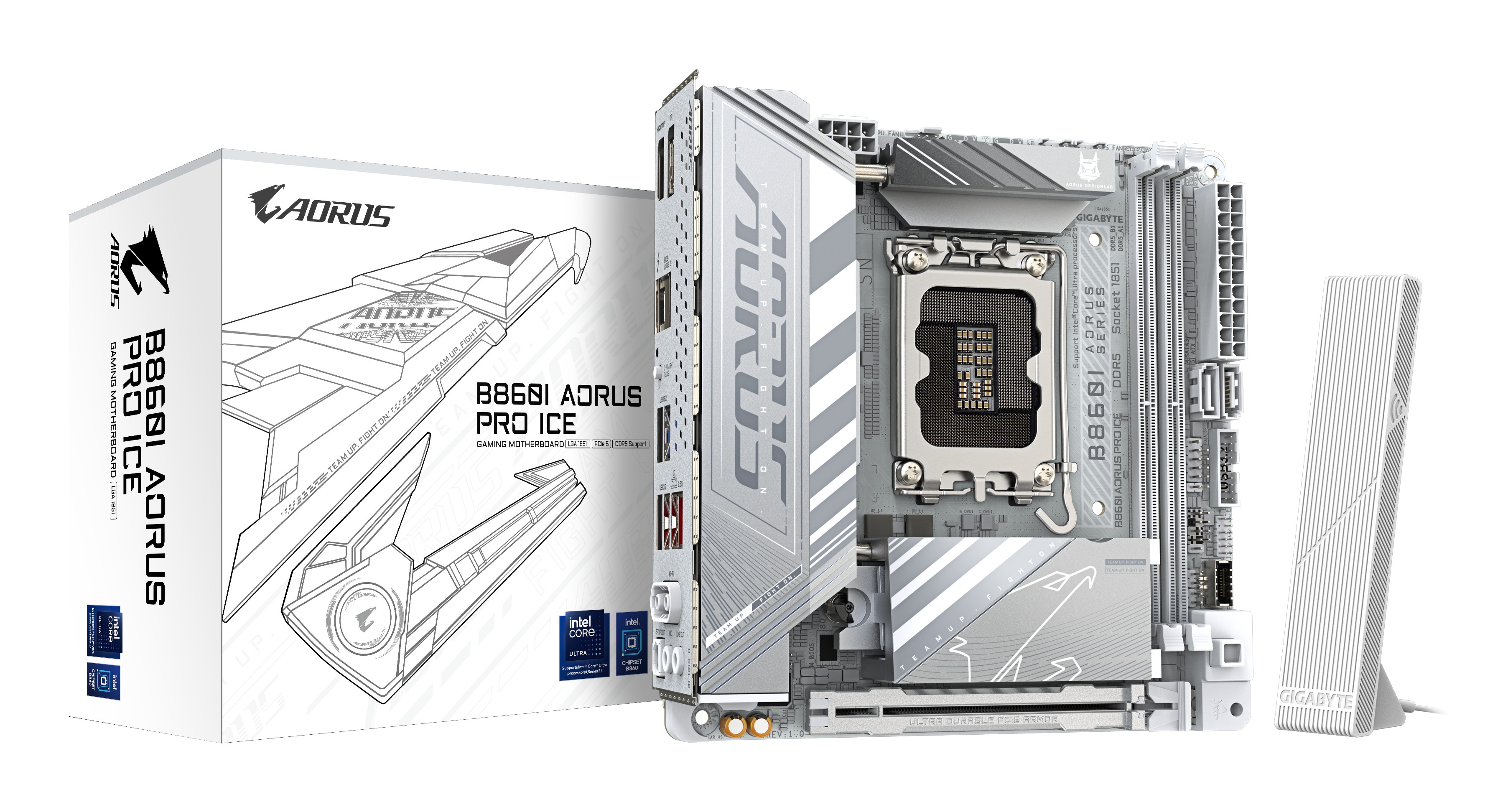 Scheda Madre Gigabyte GA-B860I AORUS PRO ICE LGA 1851 DDR5 Mini ITX - Immagine 1