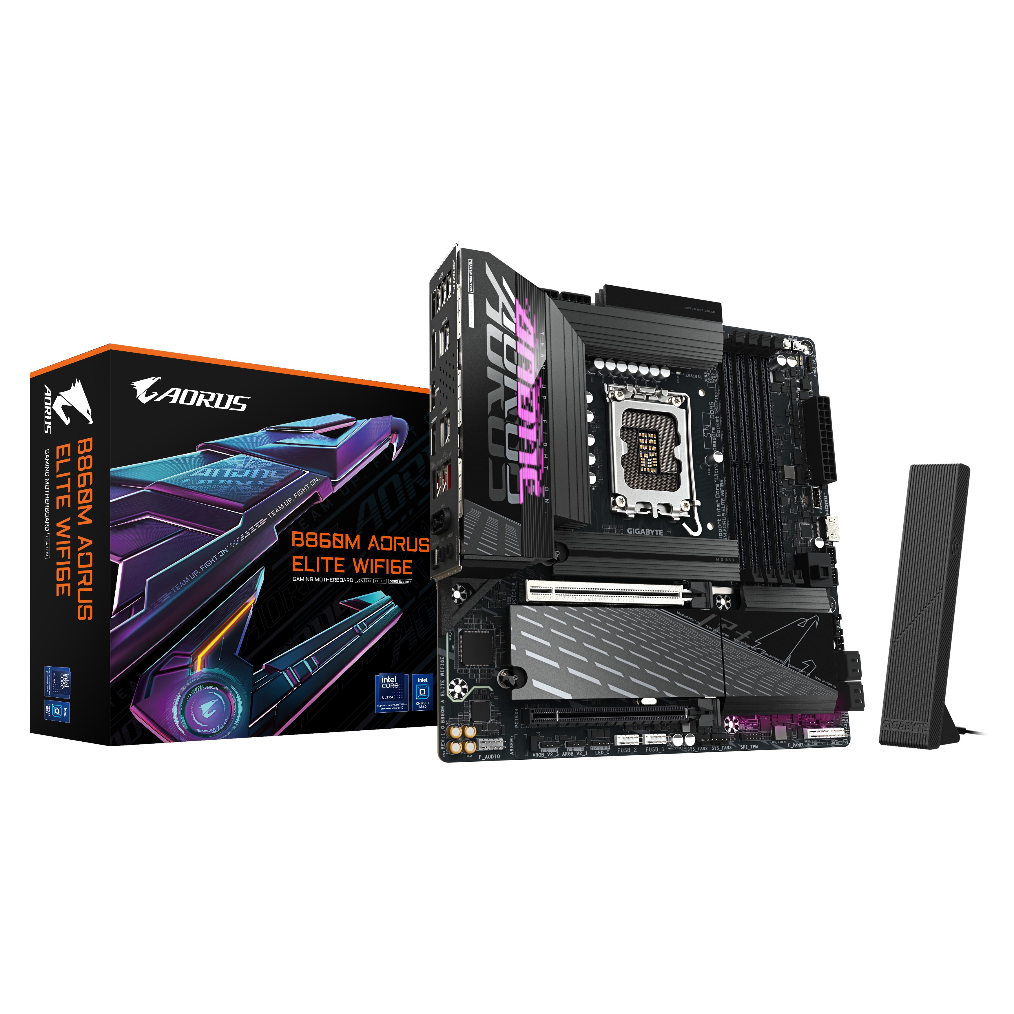 Scheda Madre Gigabyte GA-B860M A ELITE WIFI 6E LGA 1851 DDR5 Micro ATX - Immagine 1