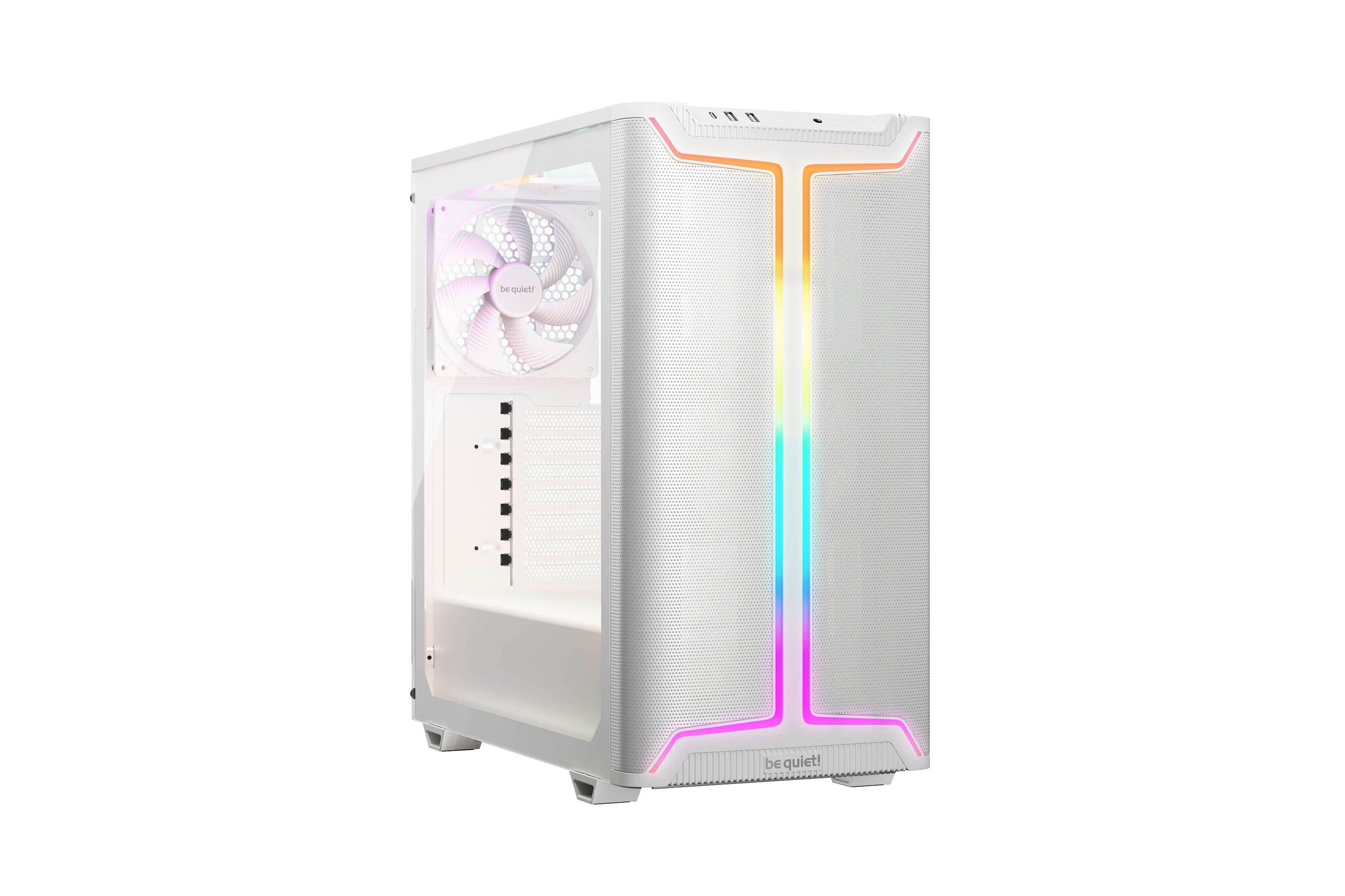Case Be Quiet! Pure Base 501 DX Midi Tower ATX ARGB Vetro Temperato Bianco - Immagine 1