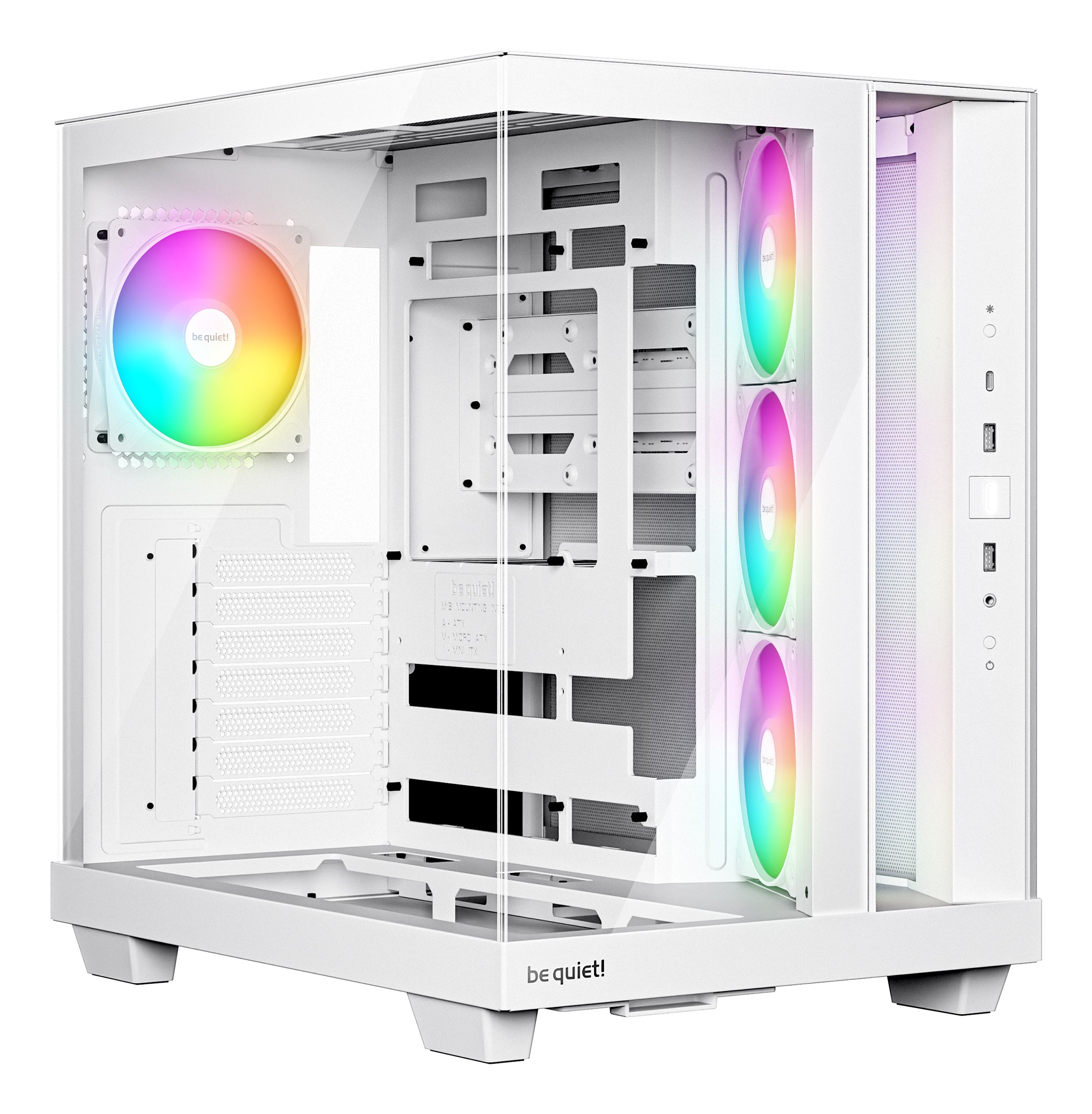 Case Be Quiet! Light Base 500 LX Mid Tower ATX ARGB Vetro Temperato Bianco - Immagine 1