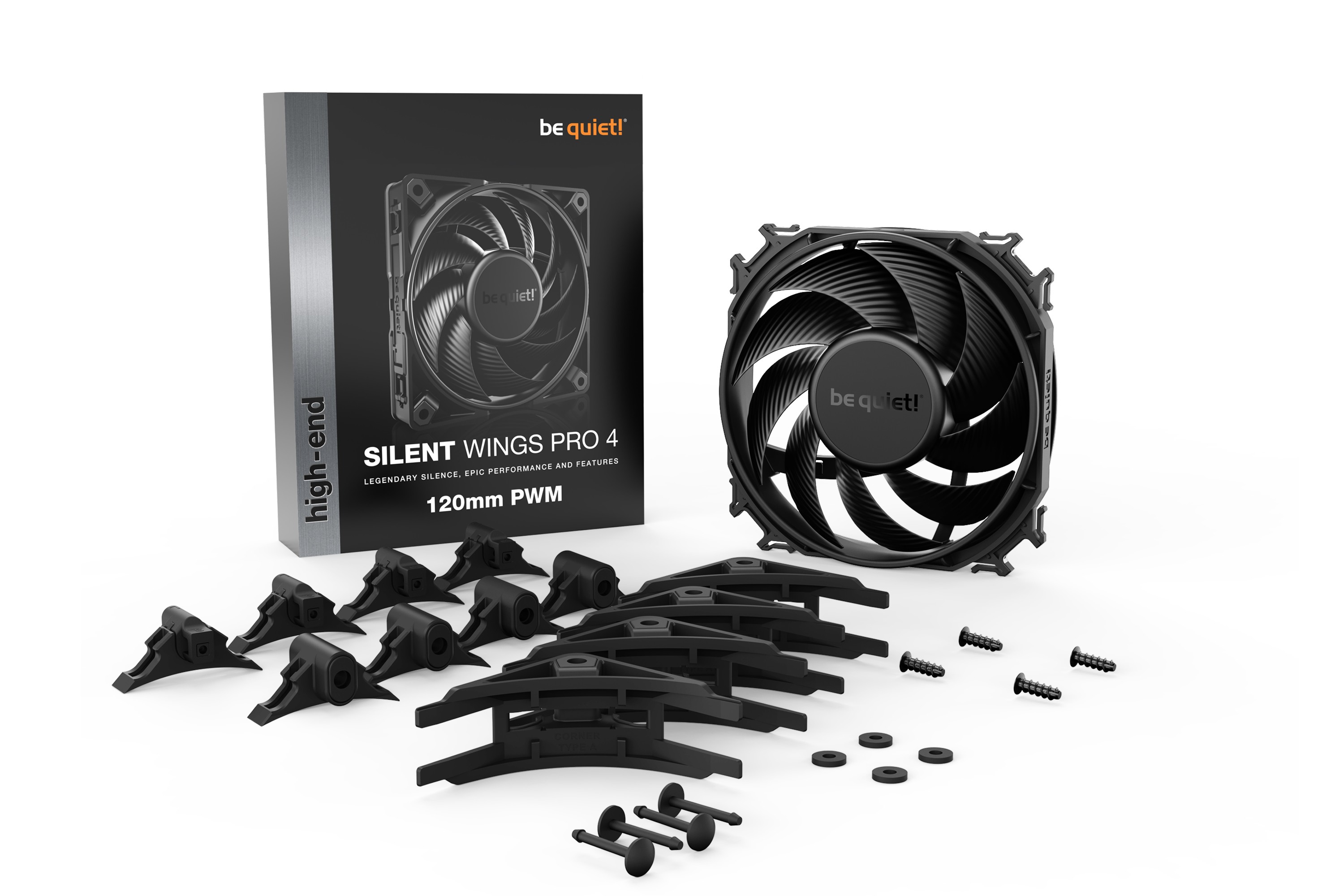 ventola be quiet! Silent Wings 4 Pro PWM 120 mm nero - Immagine 1
