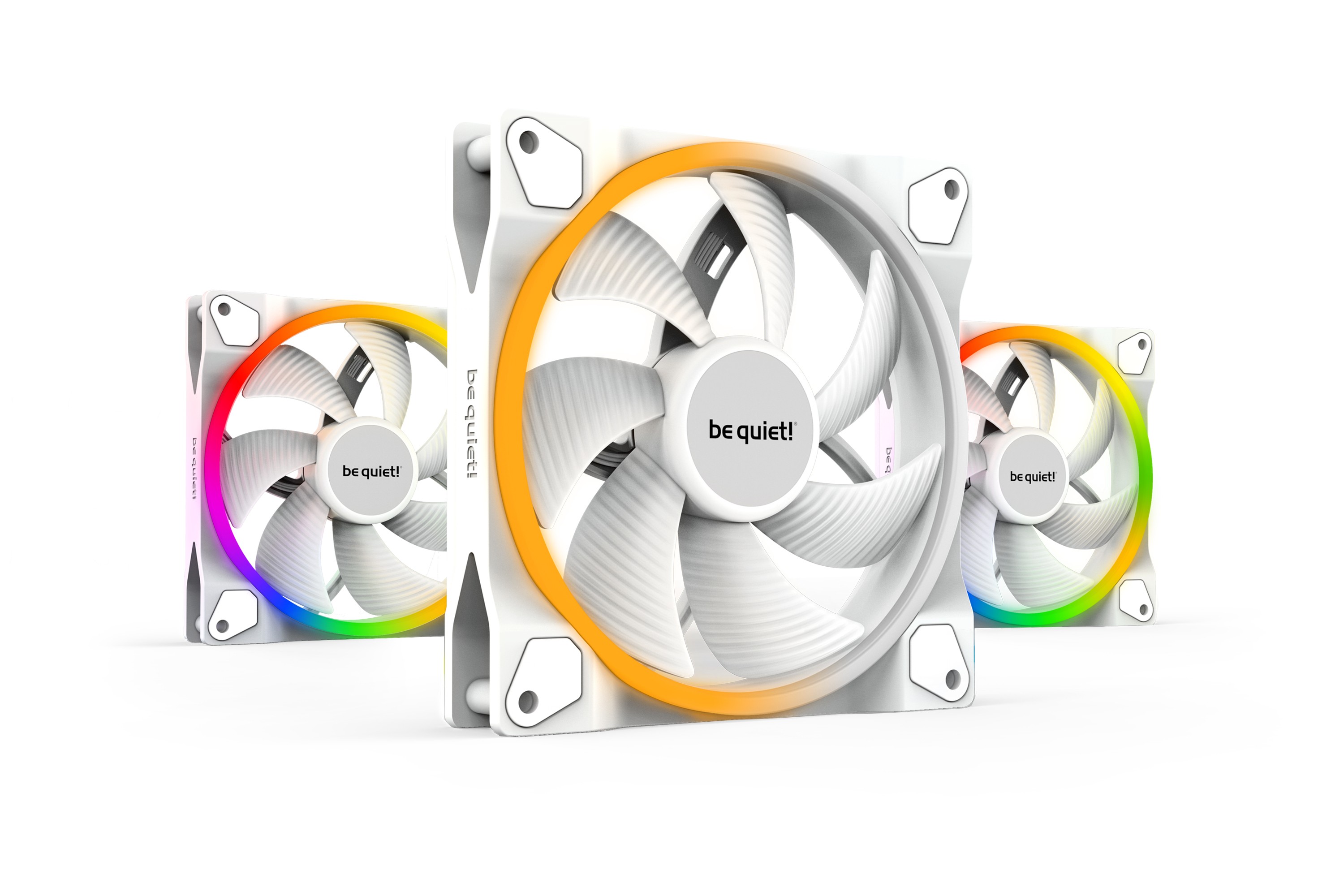 Ventola Be Quiet! Light Wings White 140mm PWM 3 pz - Immagine 1