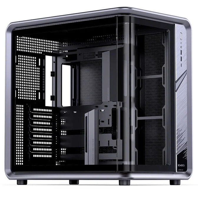 Jonsplus BO400CG Midi Tower ATX Vetro Temperato Grigio - Immagine 1