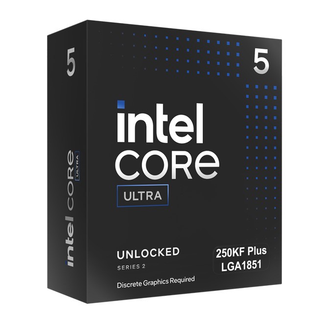 CPU Intel Core Ultra 5 Process 250KF Plus processore 30 MB BOX - Immagine 1